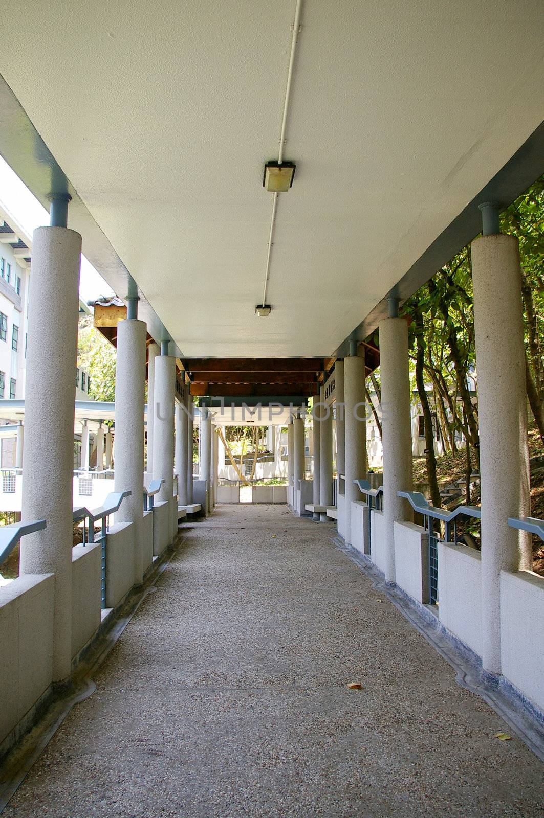 Walkway in school