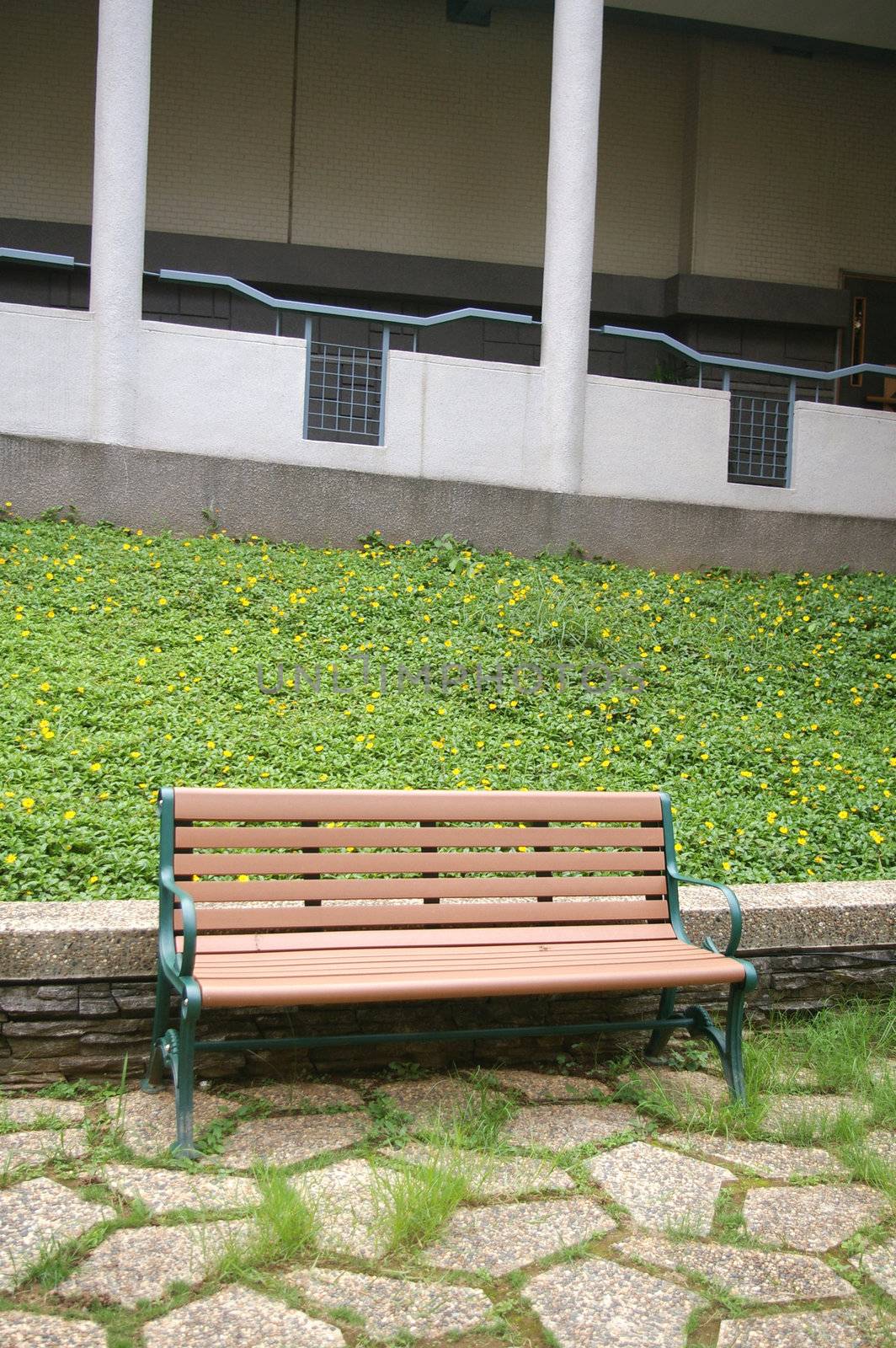 Chair in countryside 