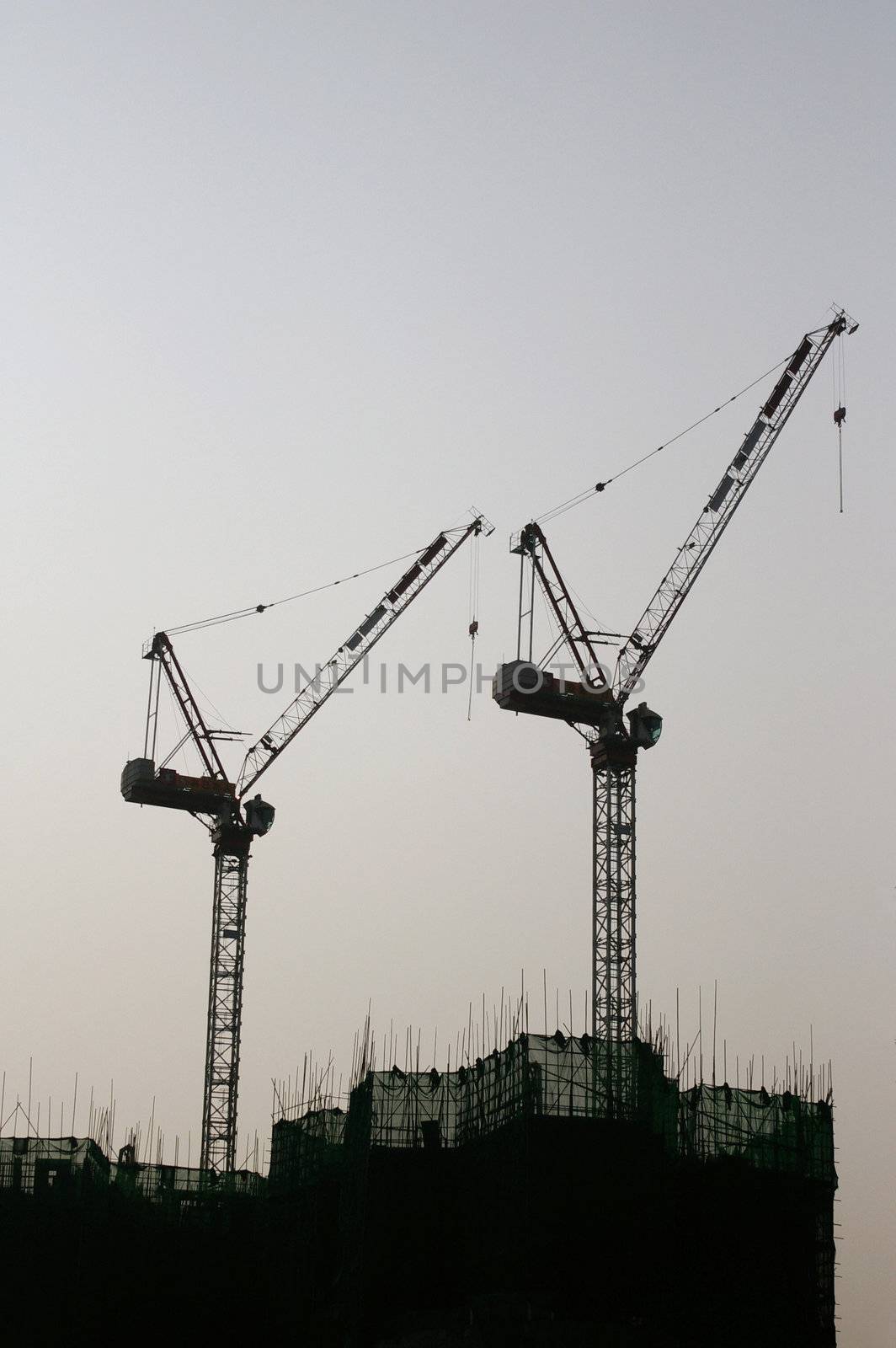 Construction site in Hong Kong