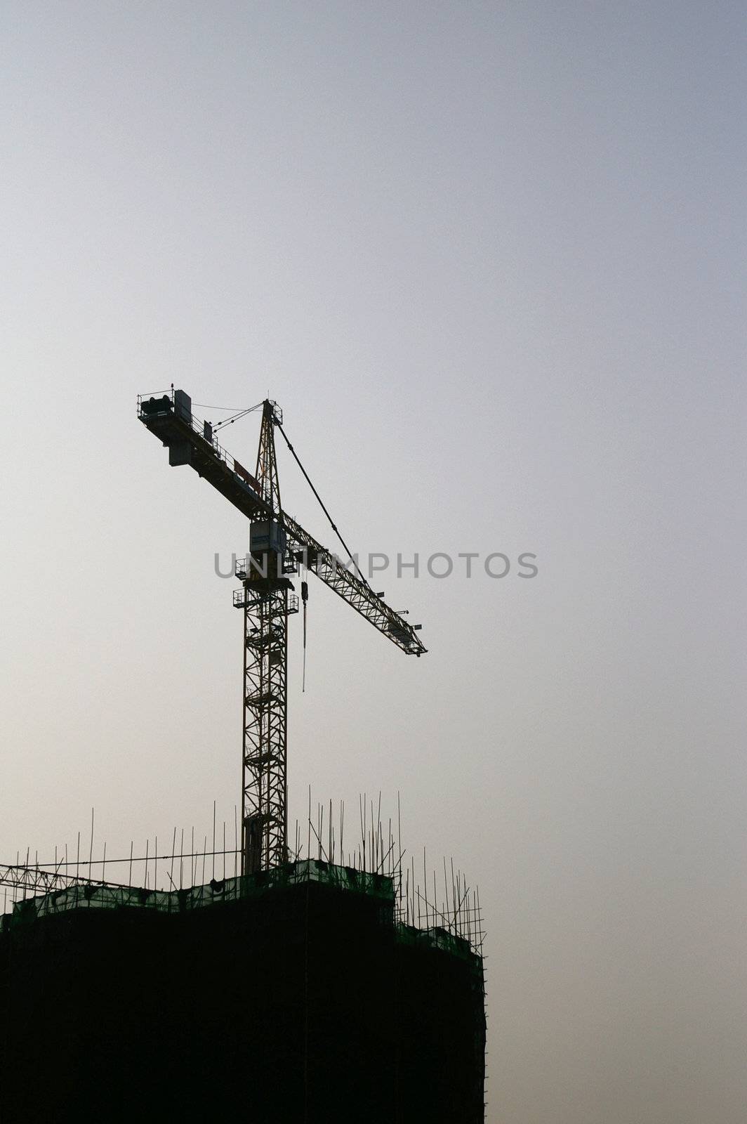 Construction site in Hong Kong