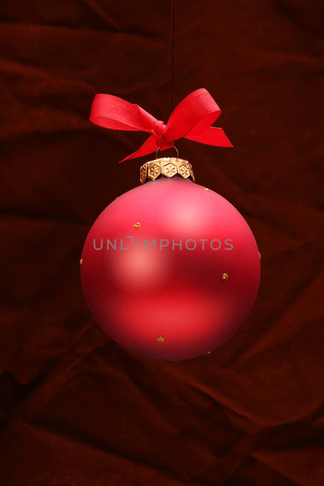 Red Christmas ball by rudchenko