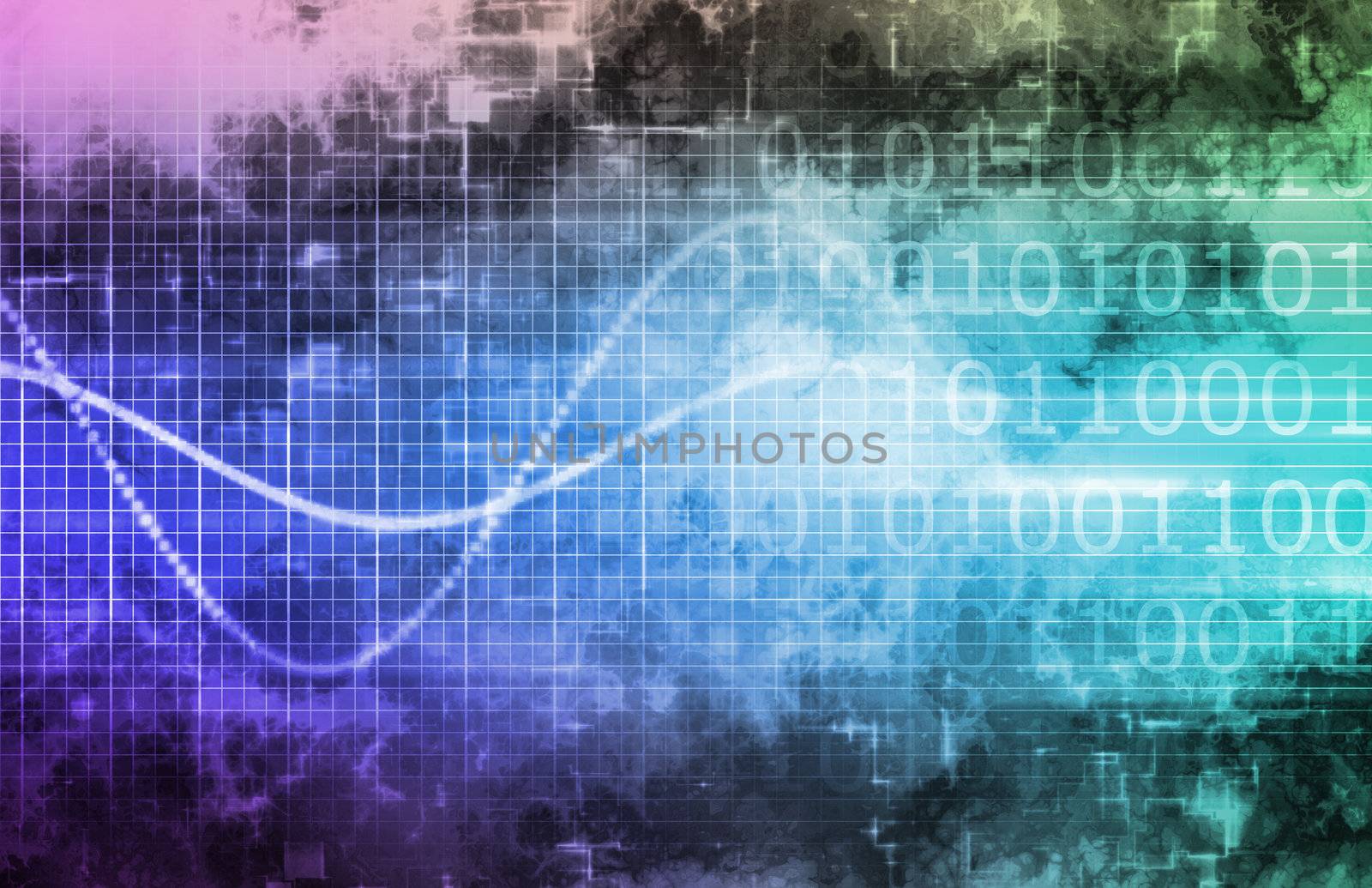 Information Technology or IT as a Art Background