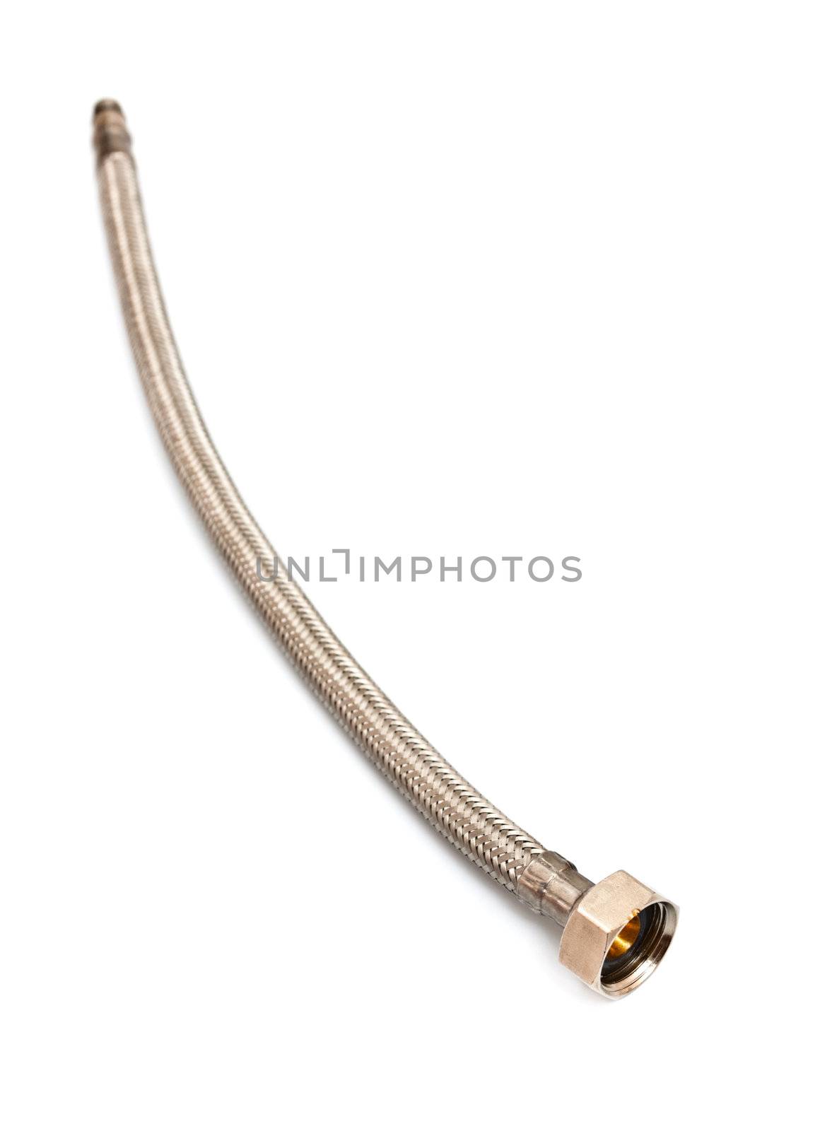 water hose isolated on white background