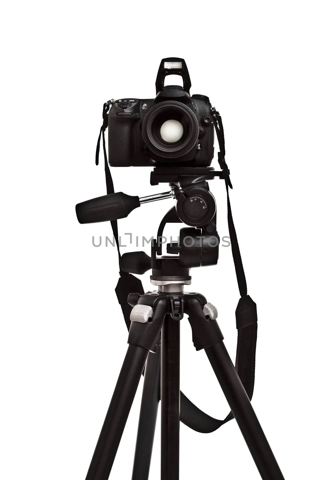 photo camera on tripod by petr_malyshev