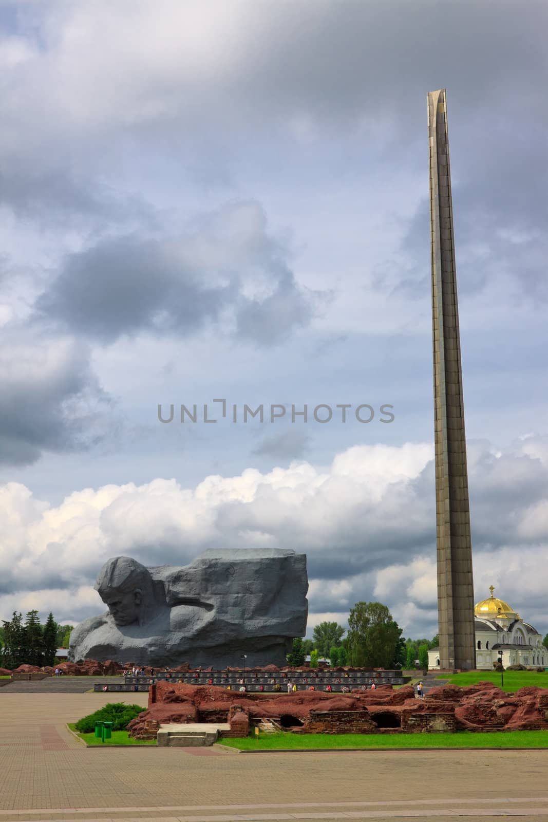 inside Brest Fortress, memorial