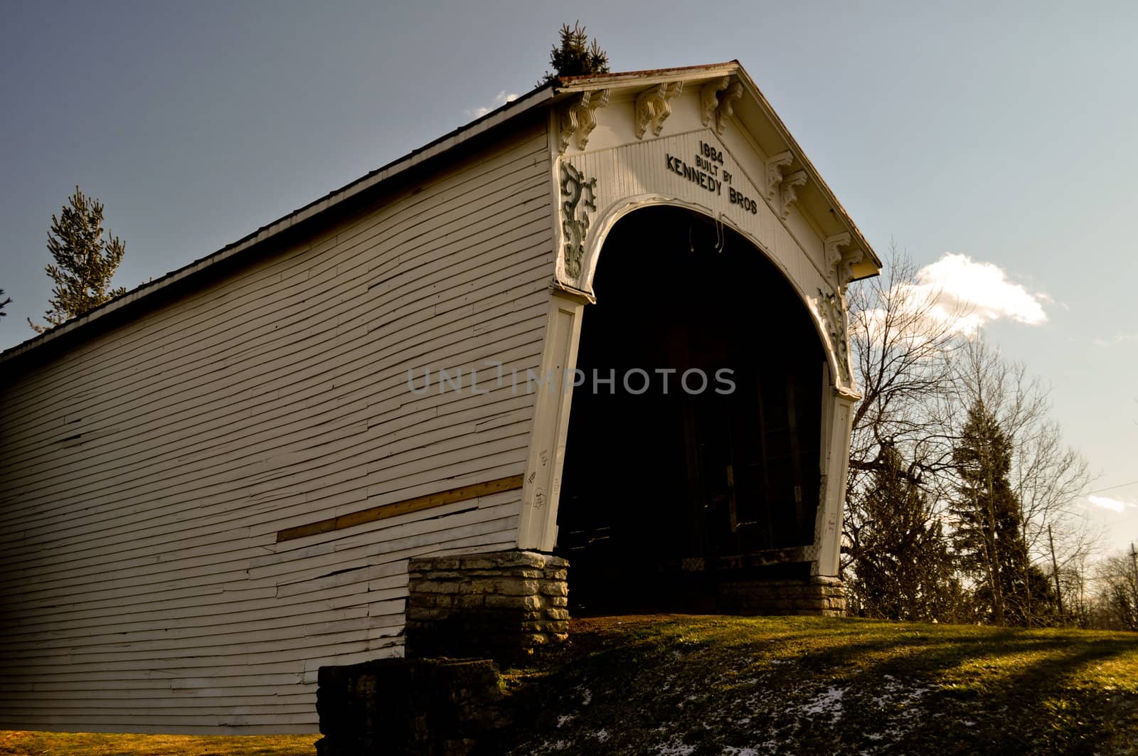 Kennedy Bros Covered Bridge Connersville Indiana  by RefocusPhoto