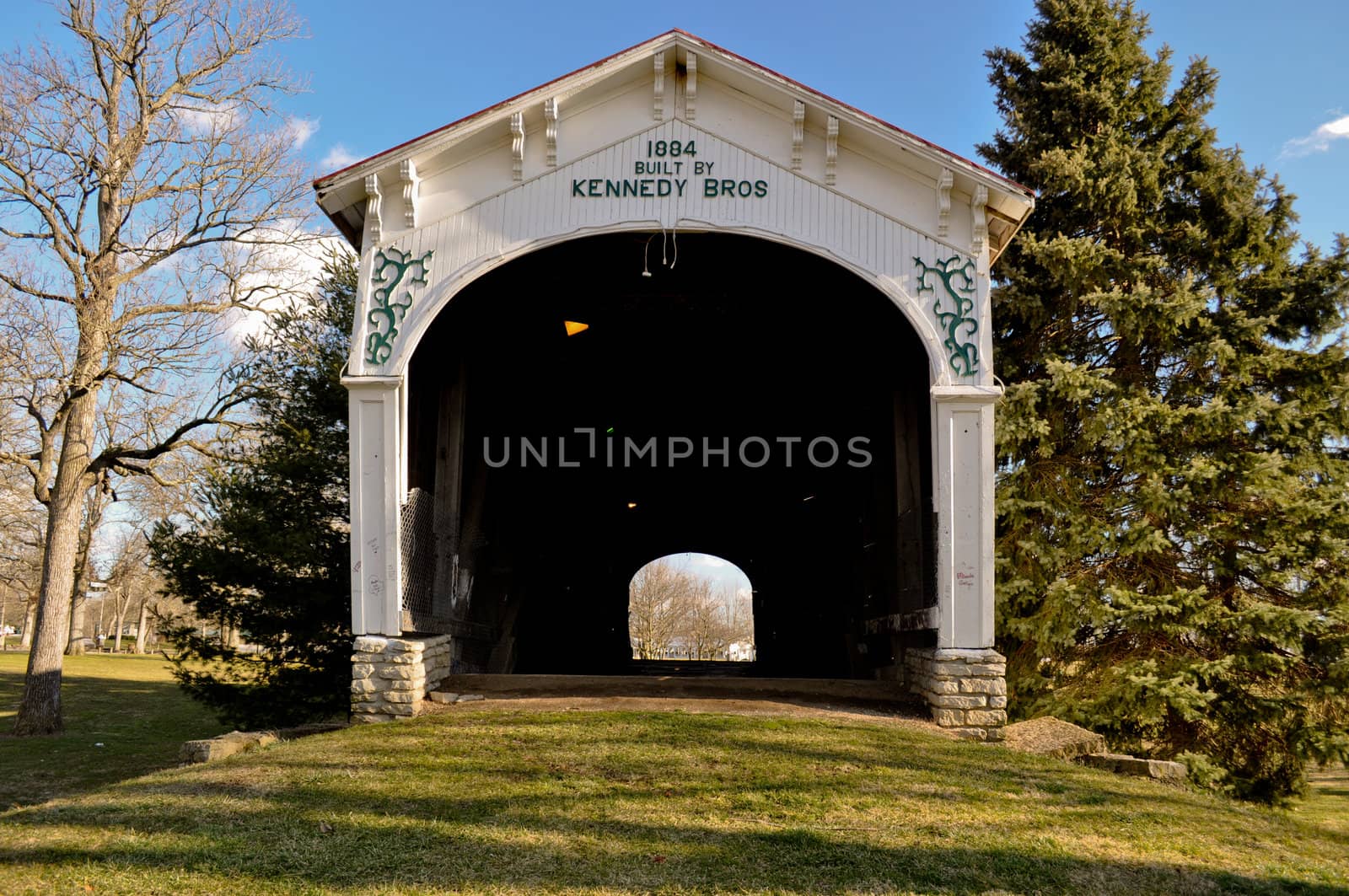 Kennedy Bros Covered Bridge Connersville Indiana by RefocusPhoto