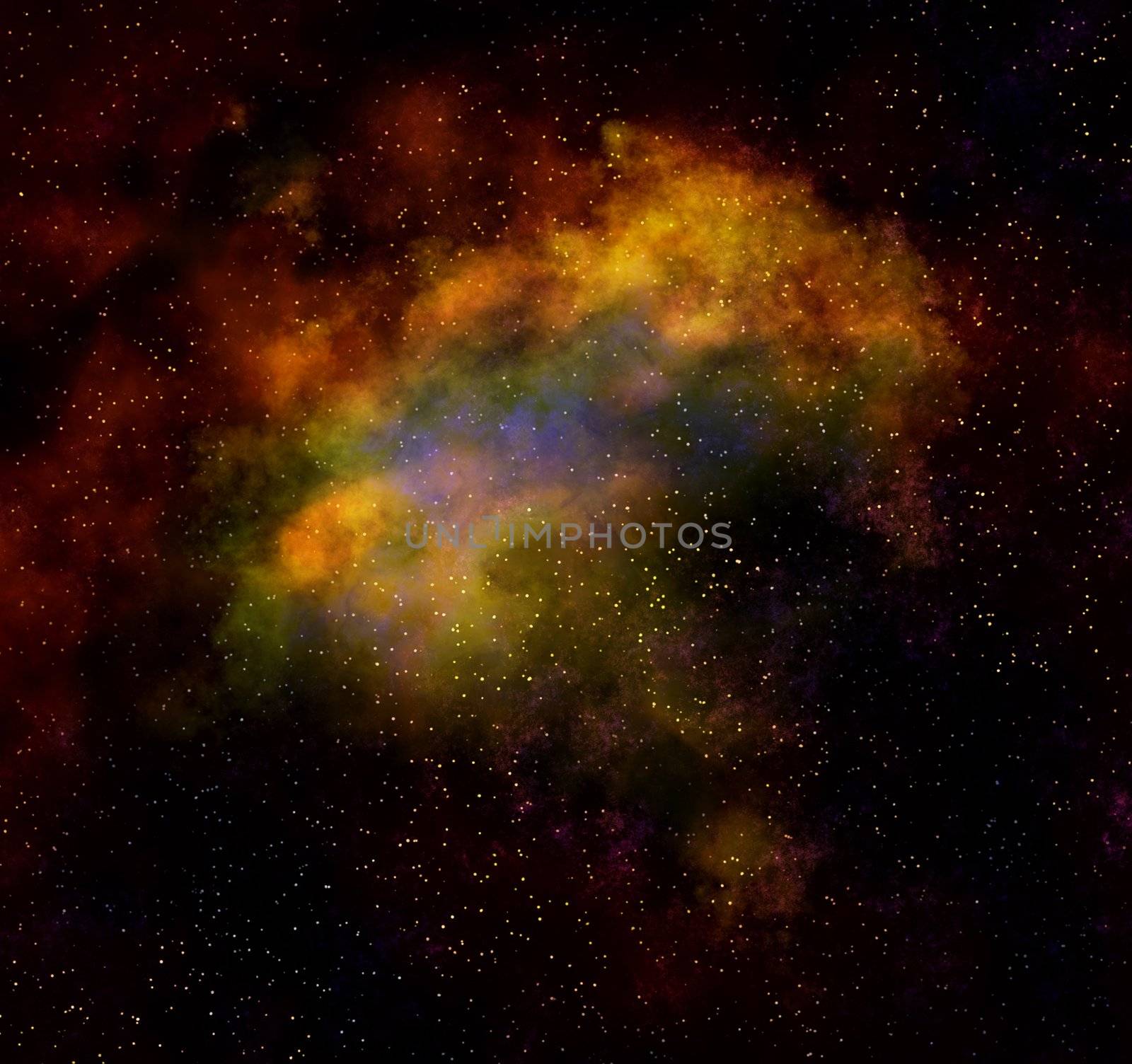 nebula cloud in outer space by clearviewstock