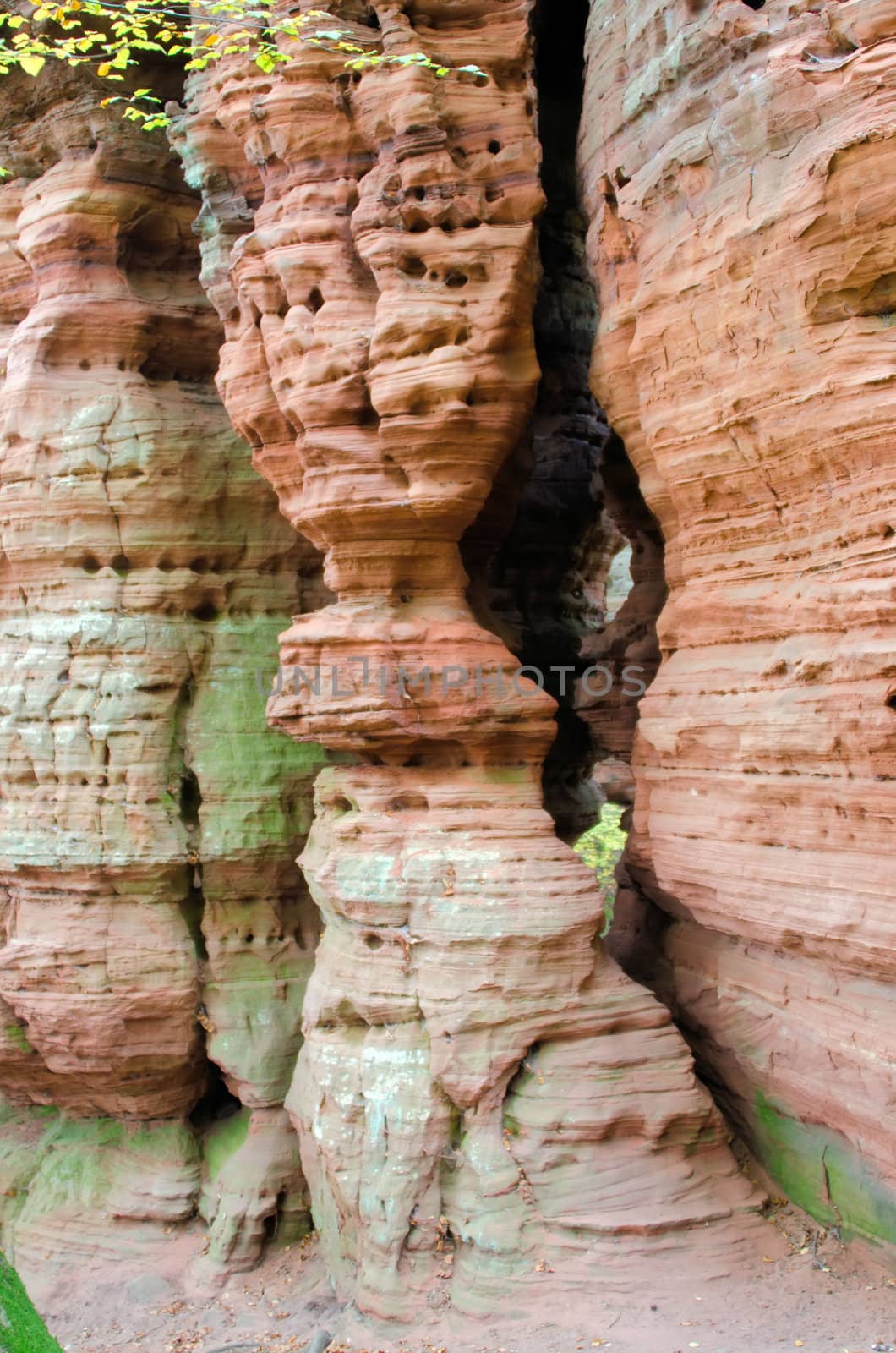 erosion of the sandstone by njaj