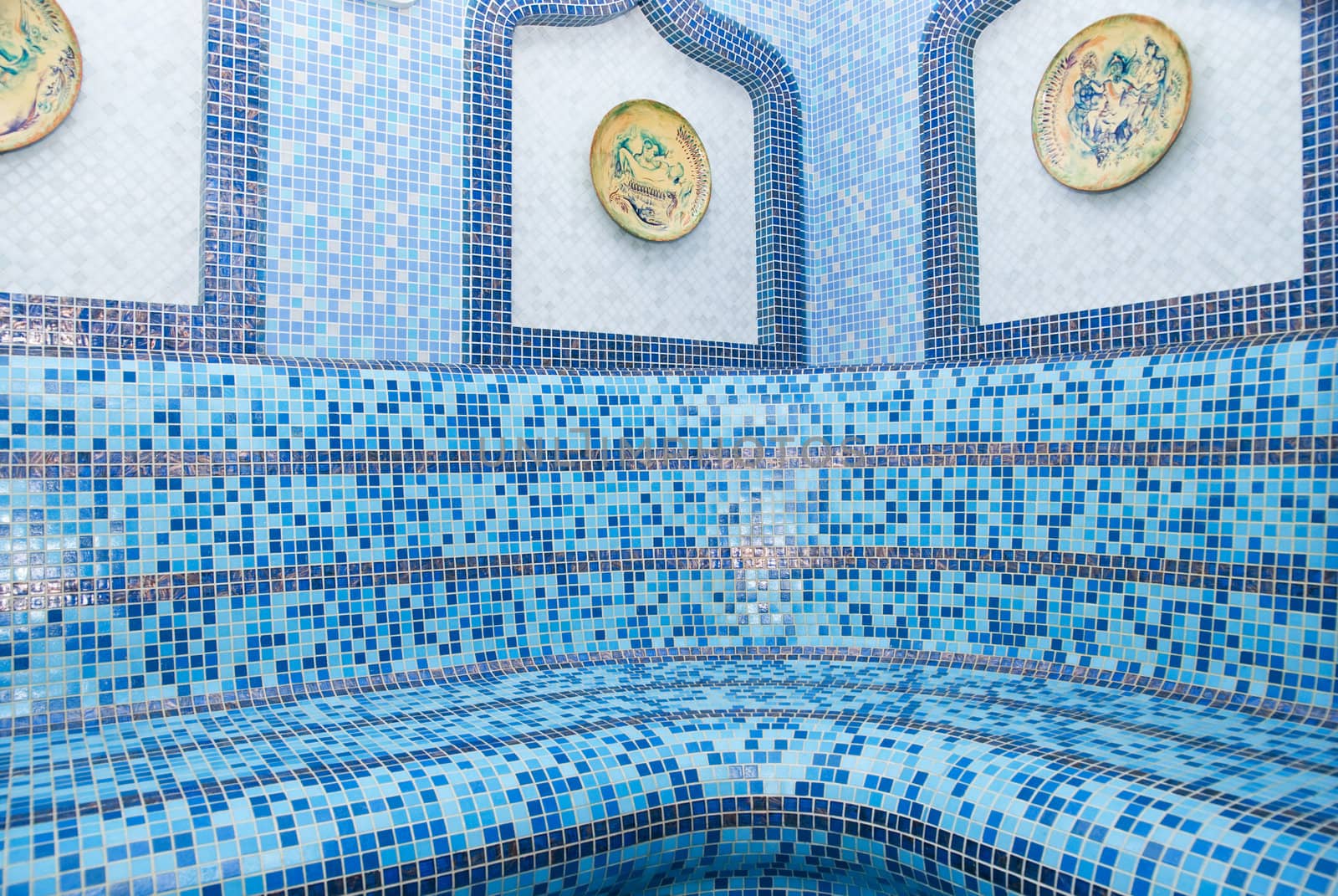 The Turkish sauna with ceramic tile