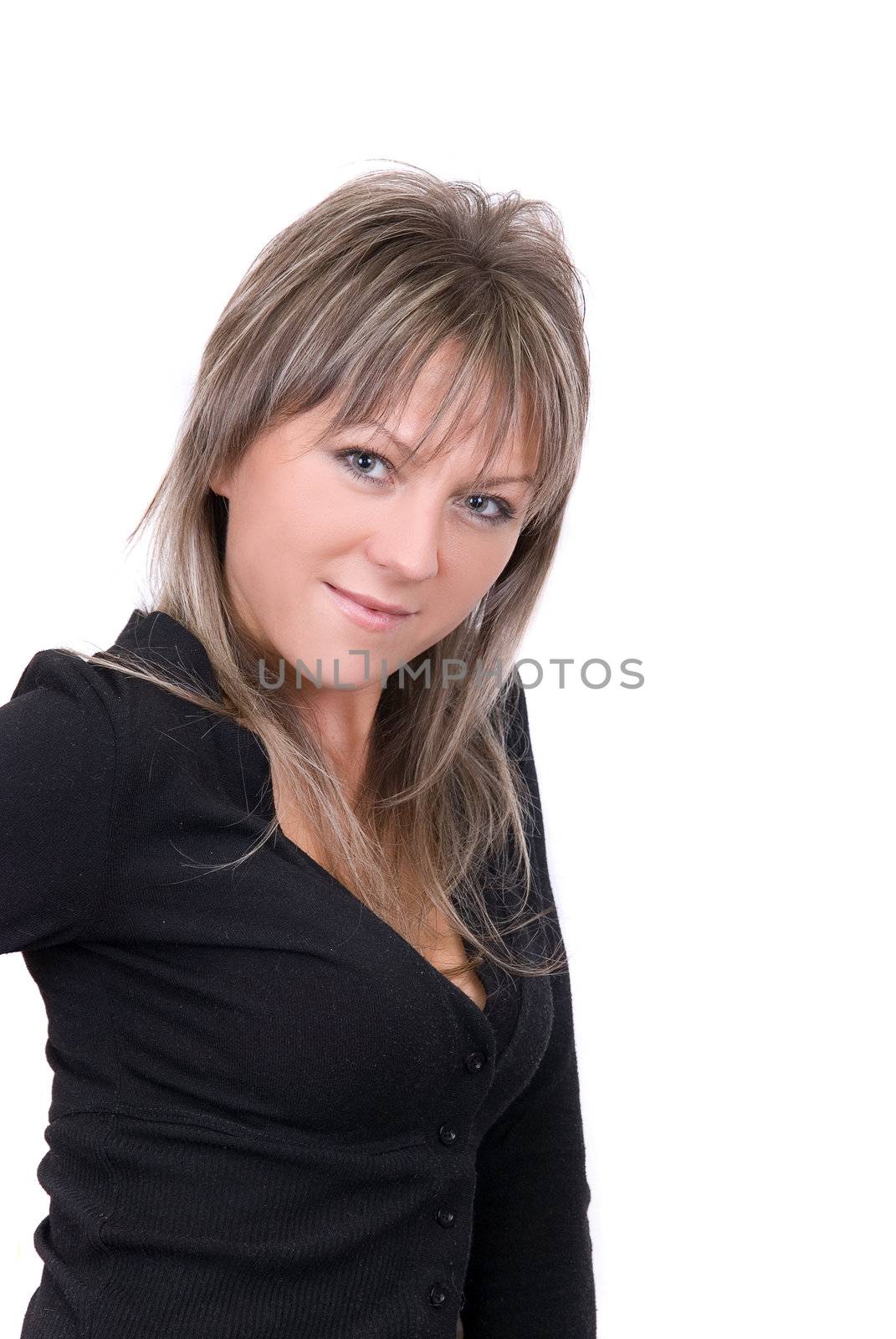 Beauty young women isolated on a white background