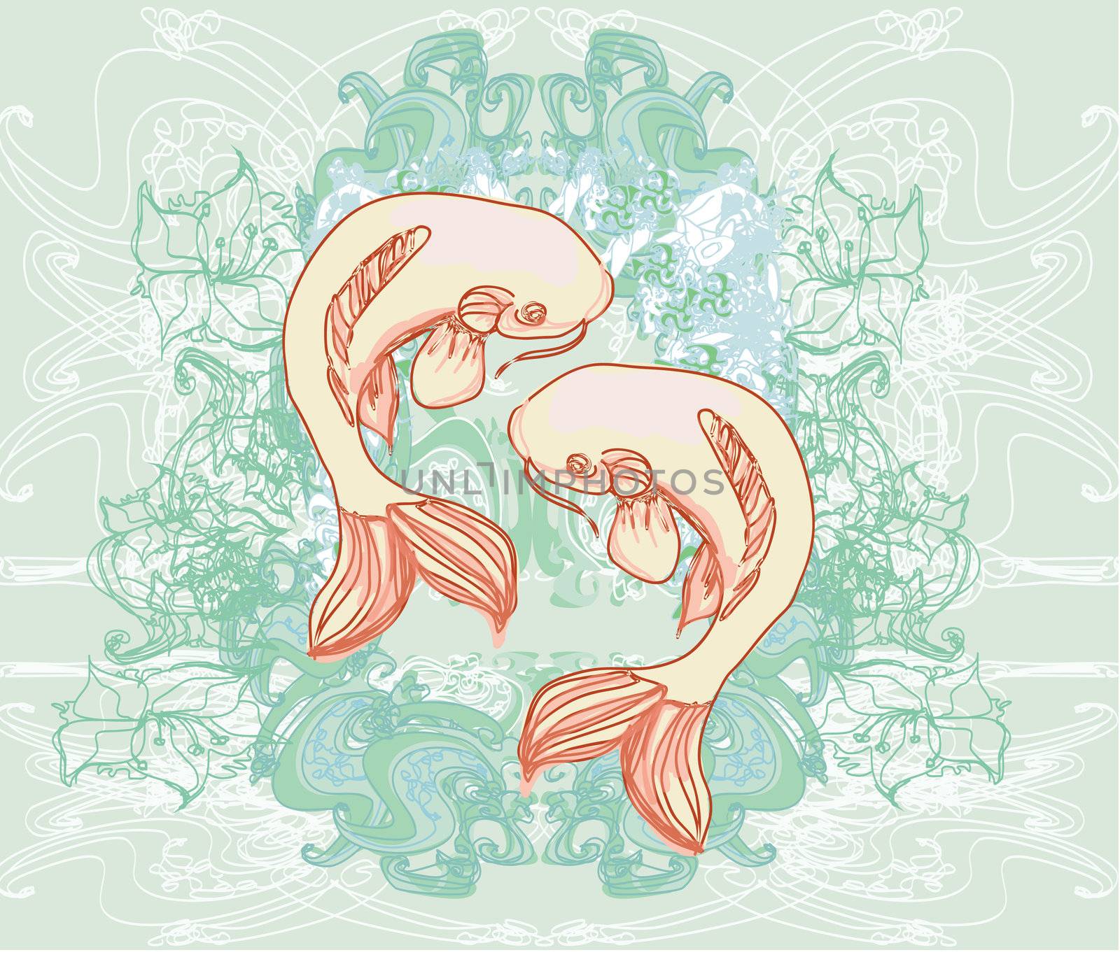 japanese koi background by JackyBrown