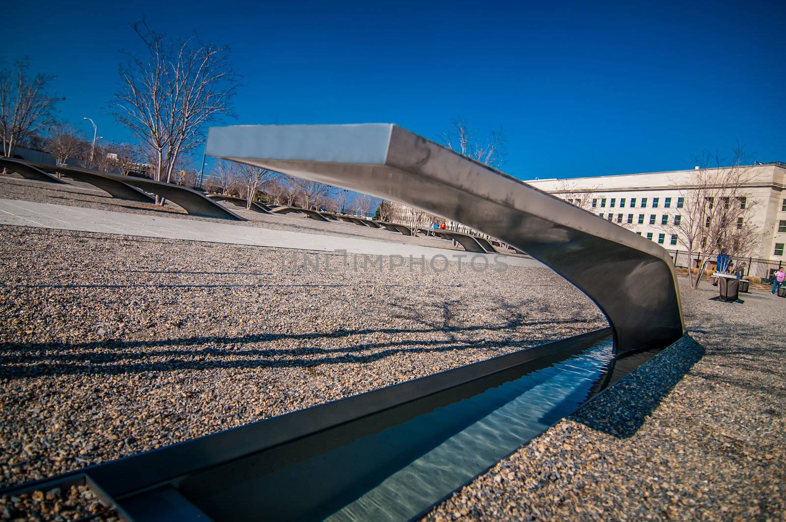 WASHINGTON DC - CIRCA APRIL 2013: Pentagon memorial circa June 2 by digidreamgrafix