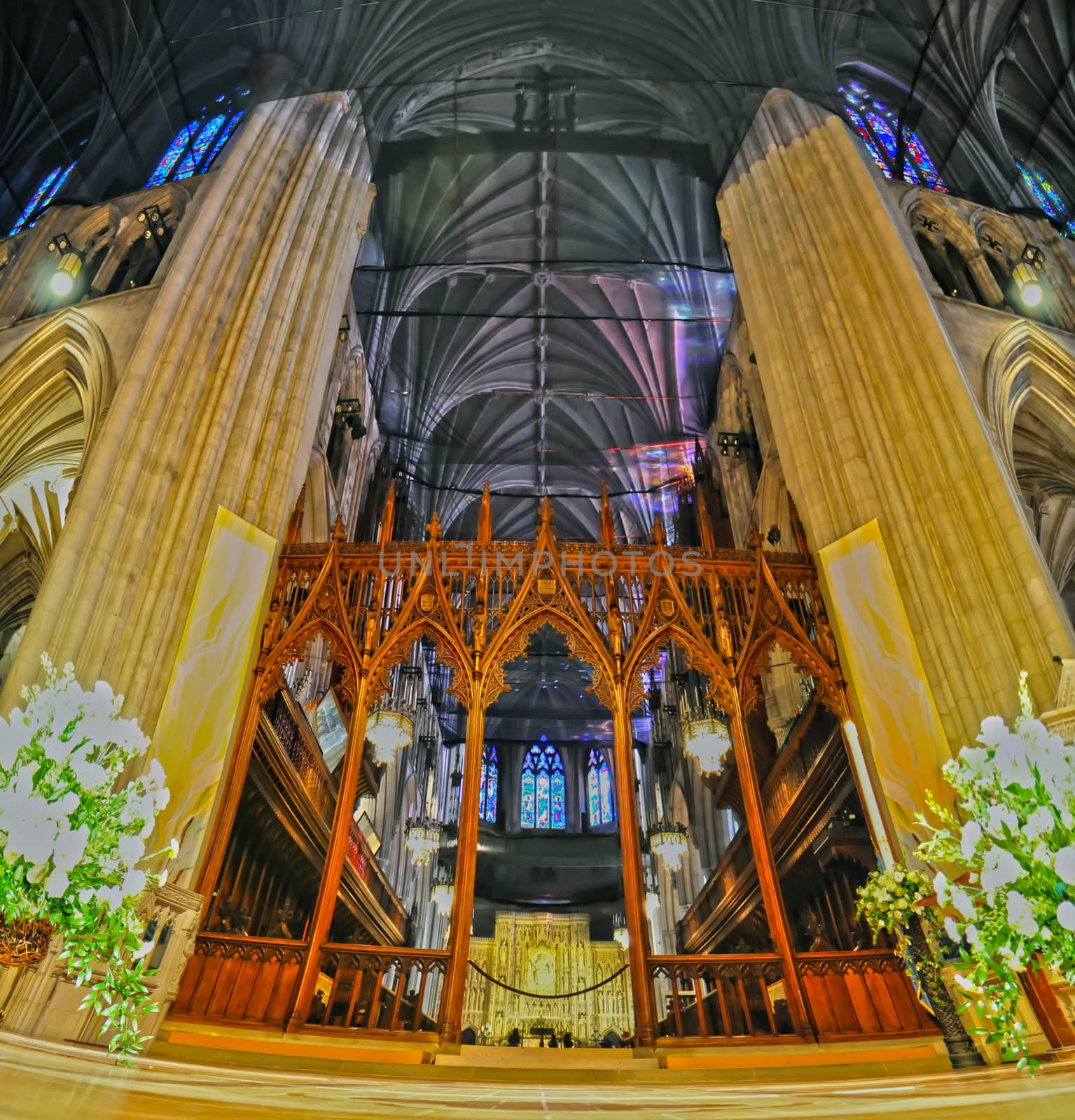 interior of a national cathedral gothic classic architecture by digidreamgrafix