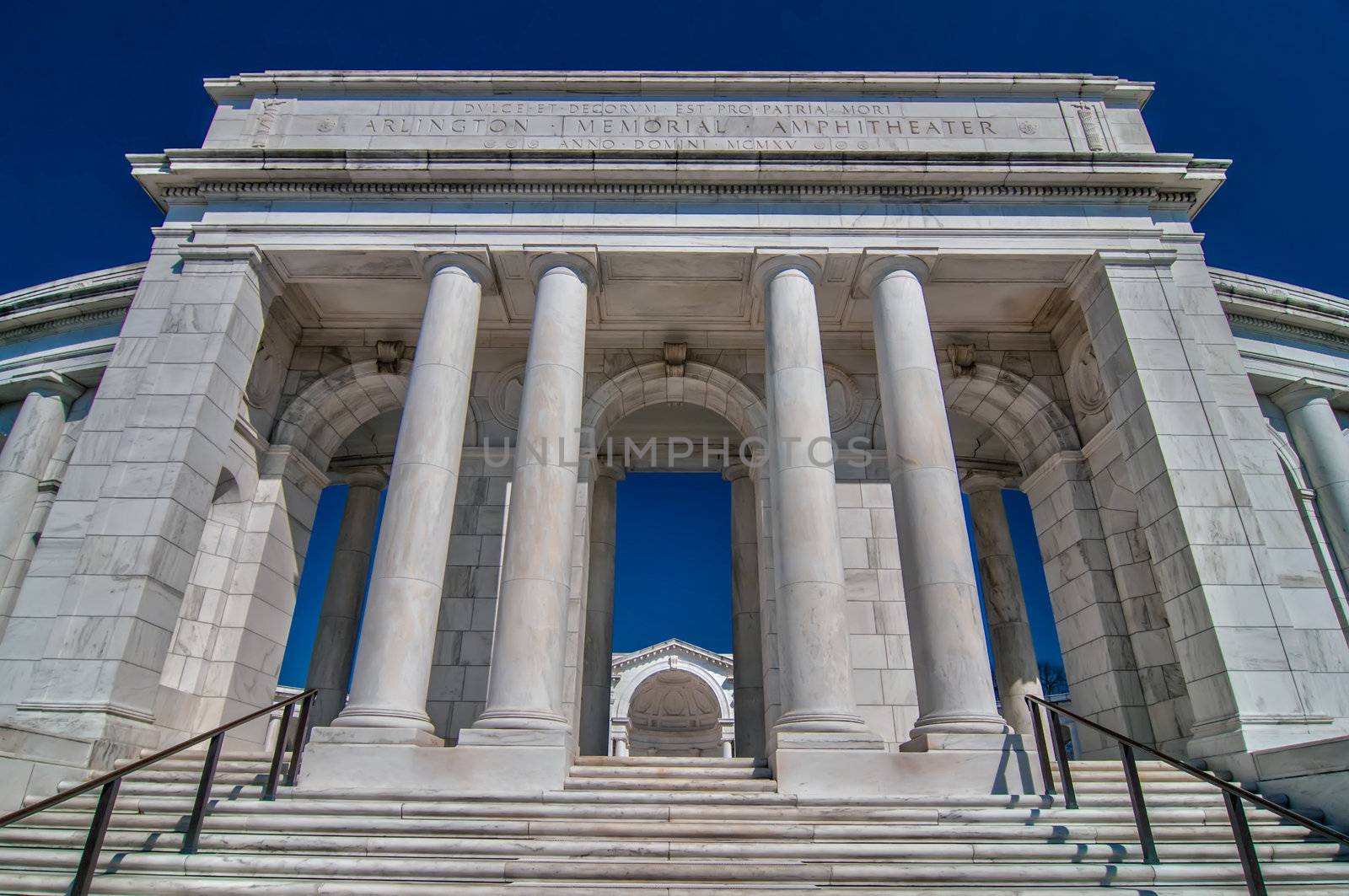 View  of the Memorial Amphitheater at arlington cemetery  by digidreamgrafix