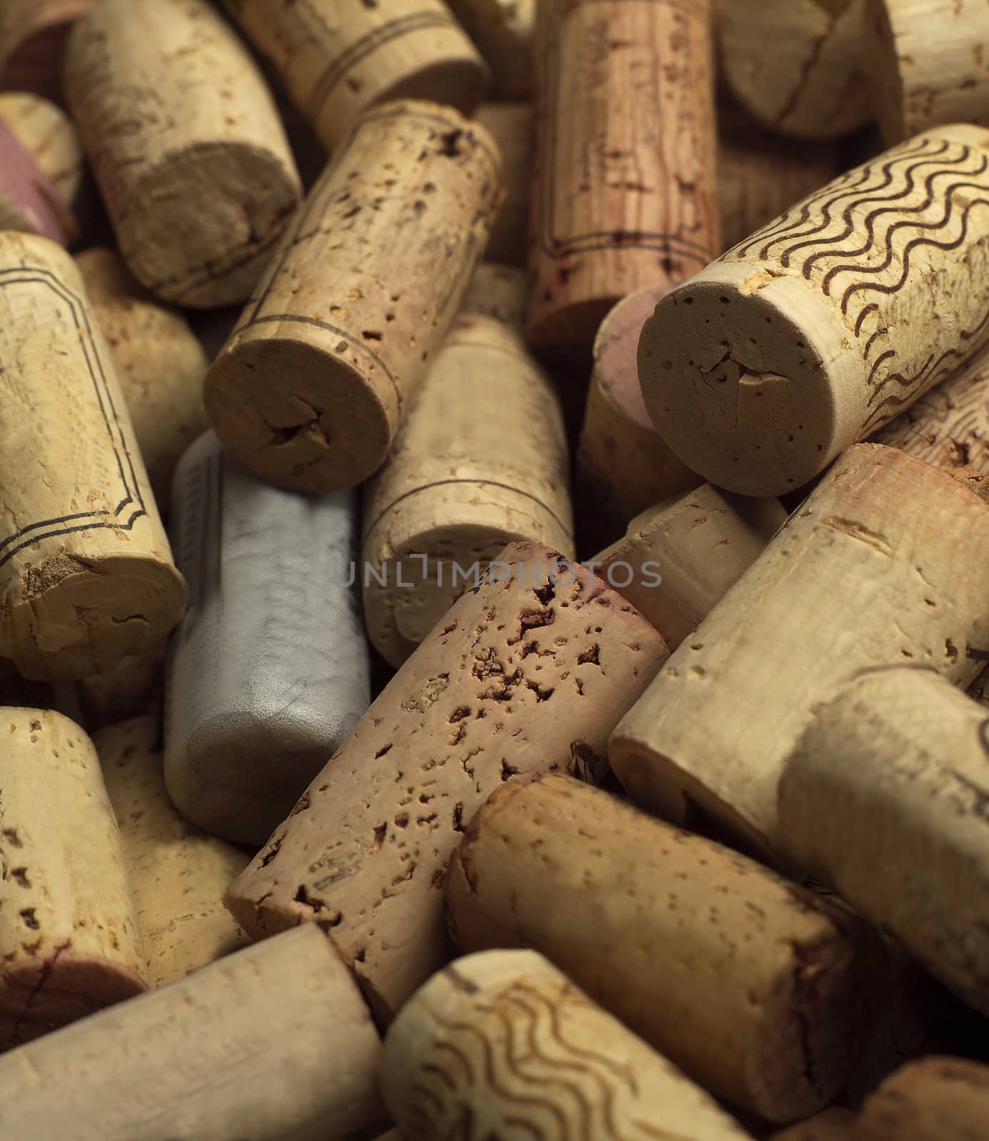 Full Frame of Wine corks