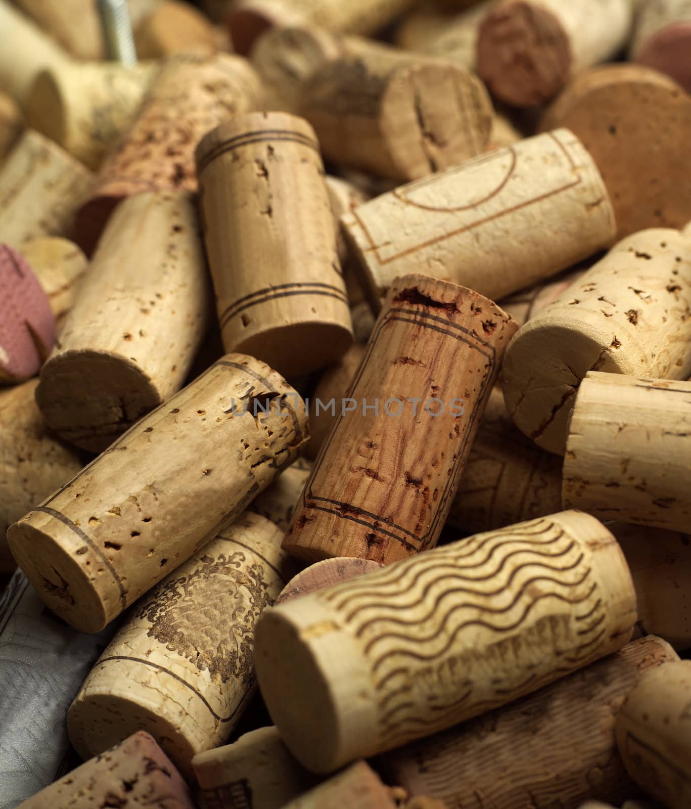 Full Frame of Wine corks