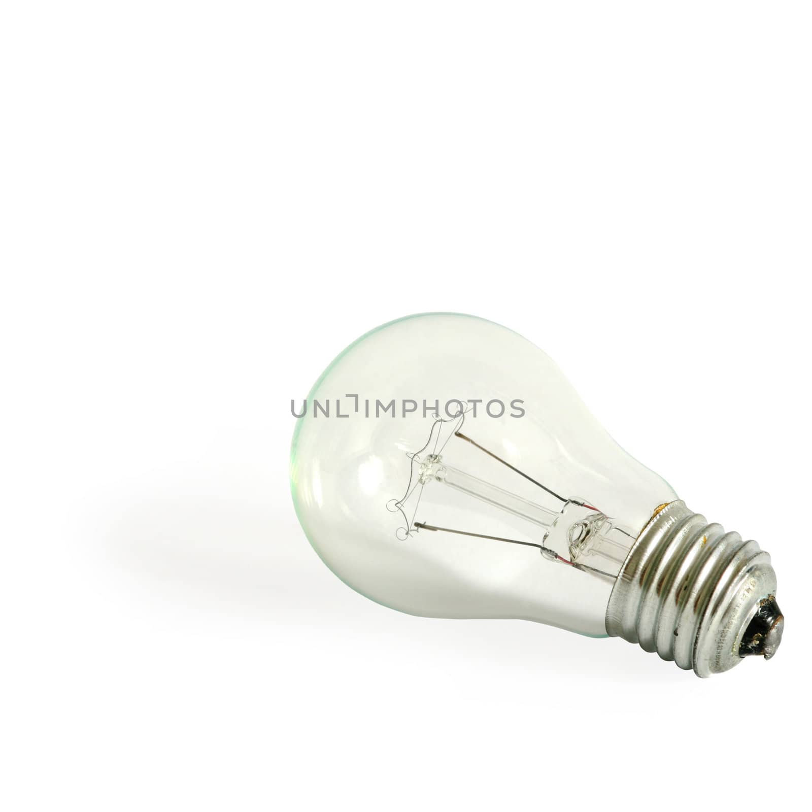 An image of a lightbulb on white background