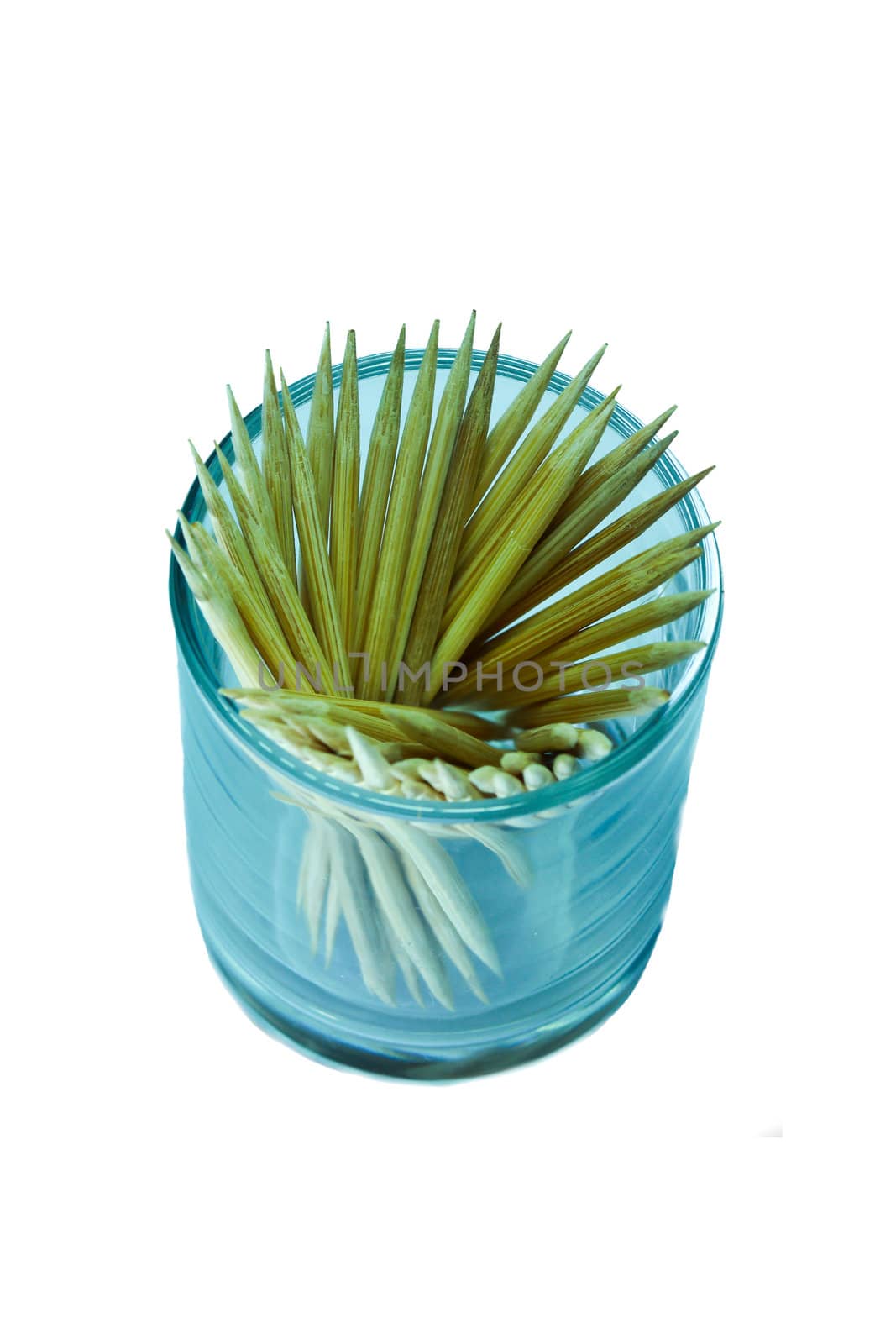toothpicks in the bank on a white background by bajita111122