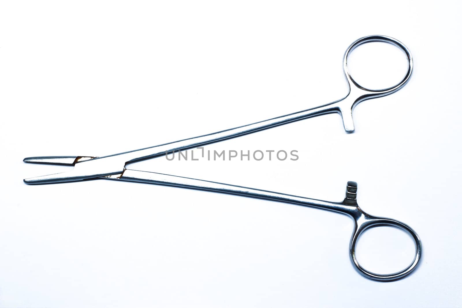 Forceps on a white background
