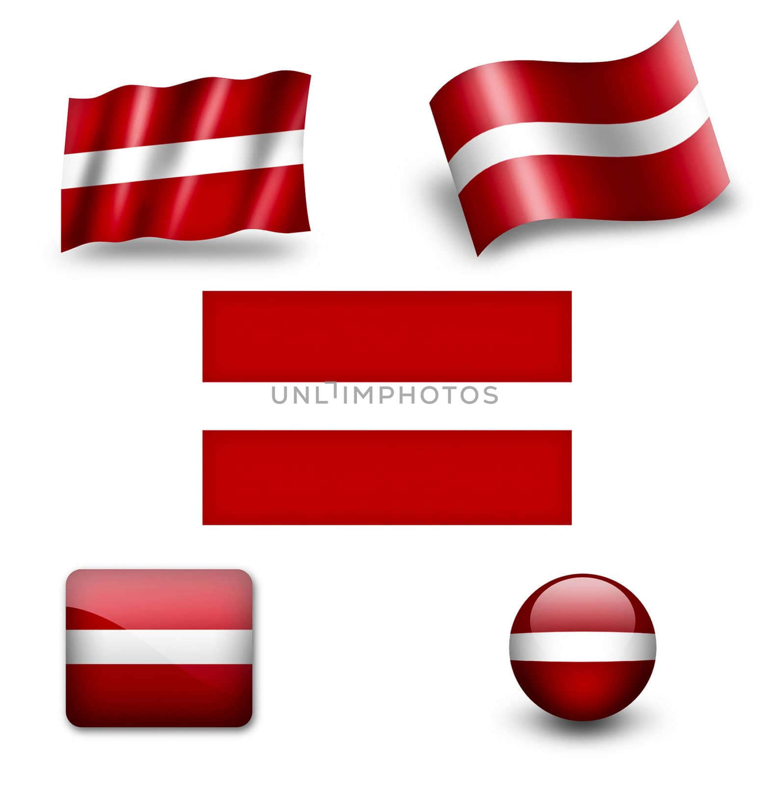 latvia flag icon set