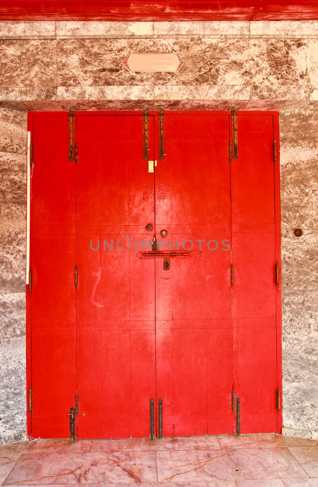 close-up image of ancient doors.