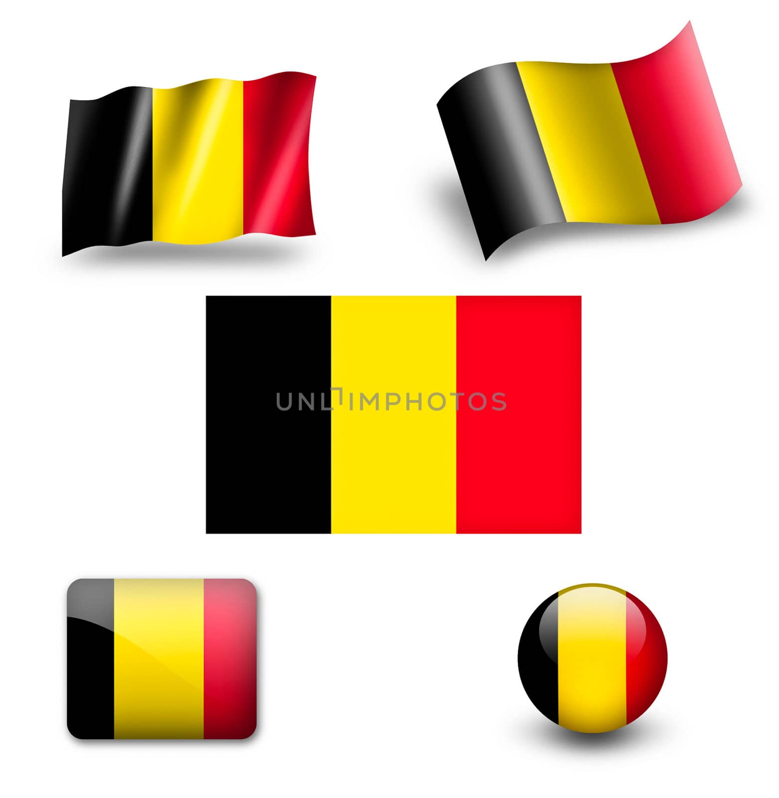 belgium flag icon set by ewastudio