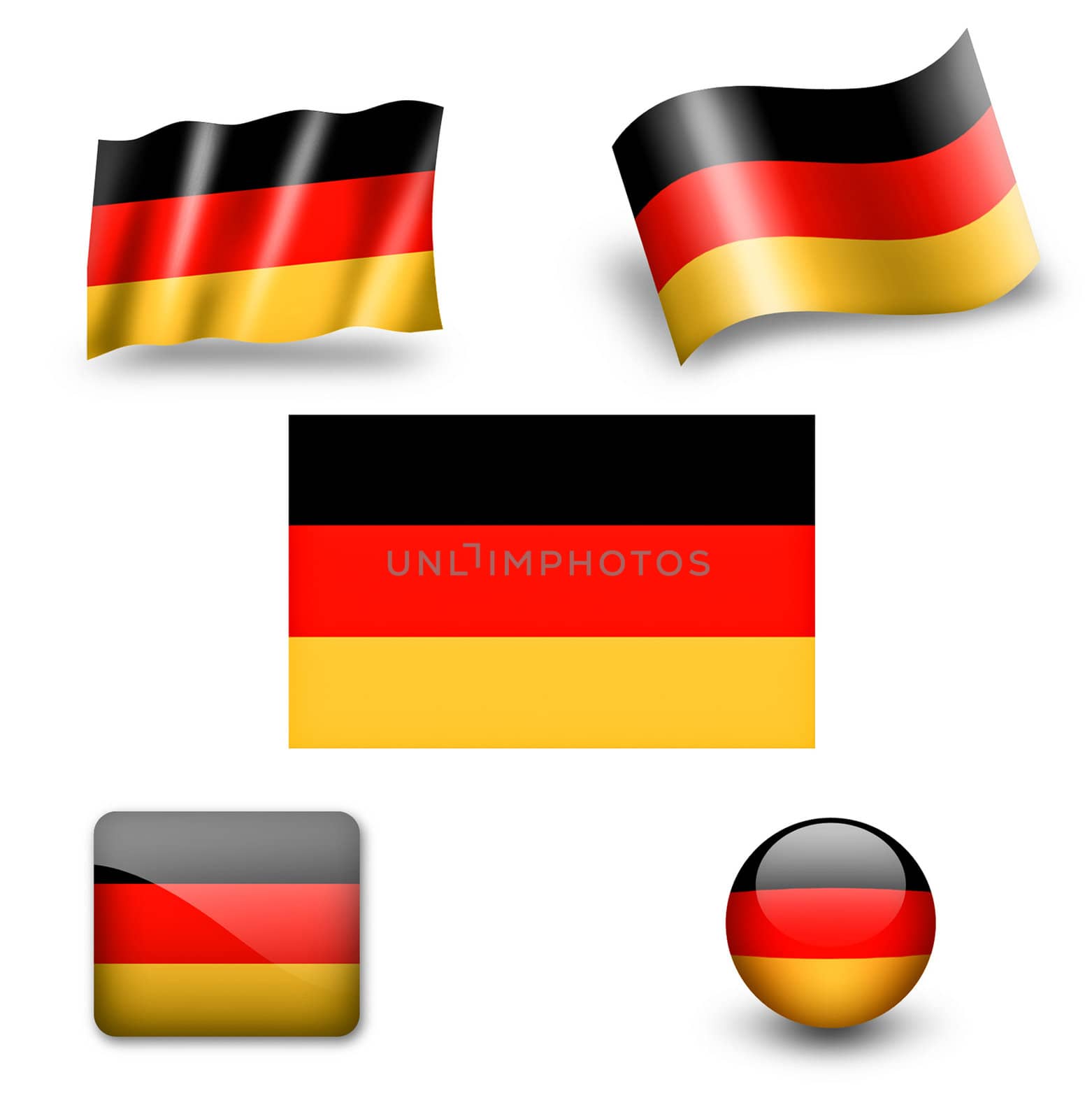 germany flag icon set by ewastudio