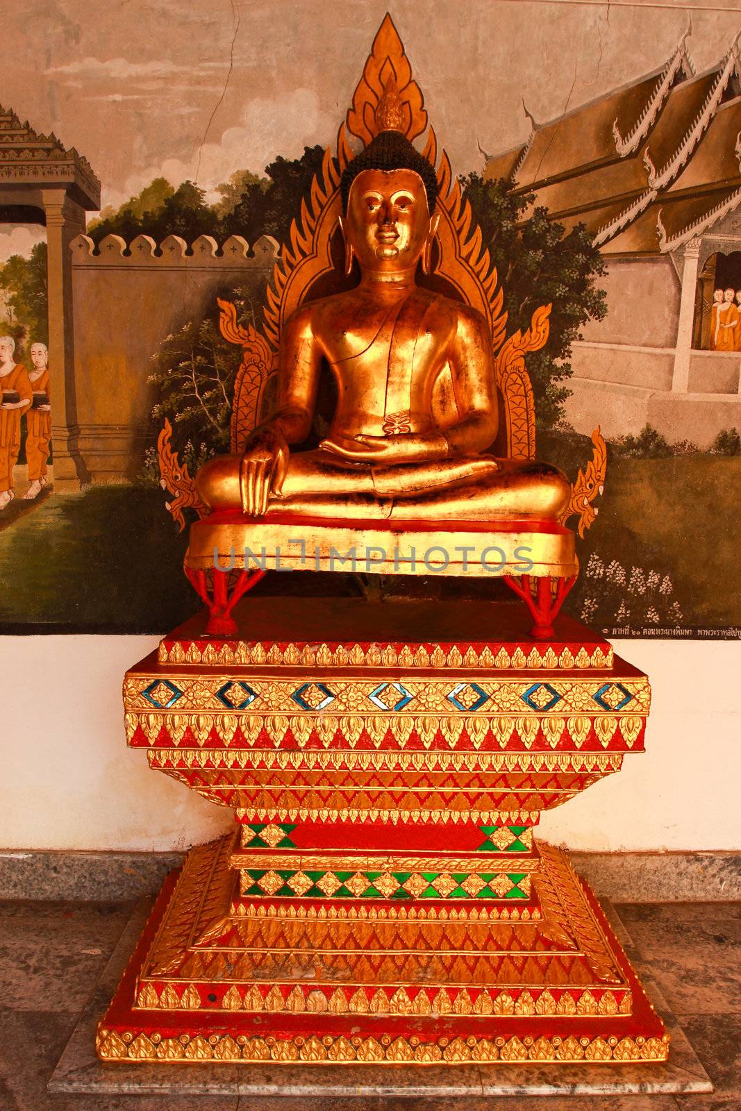buddha statue in Wat Phrathat Doi Suthep in Chiang Mai by bajita111122