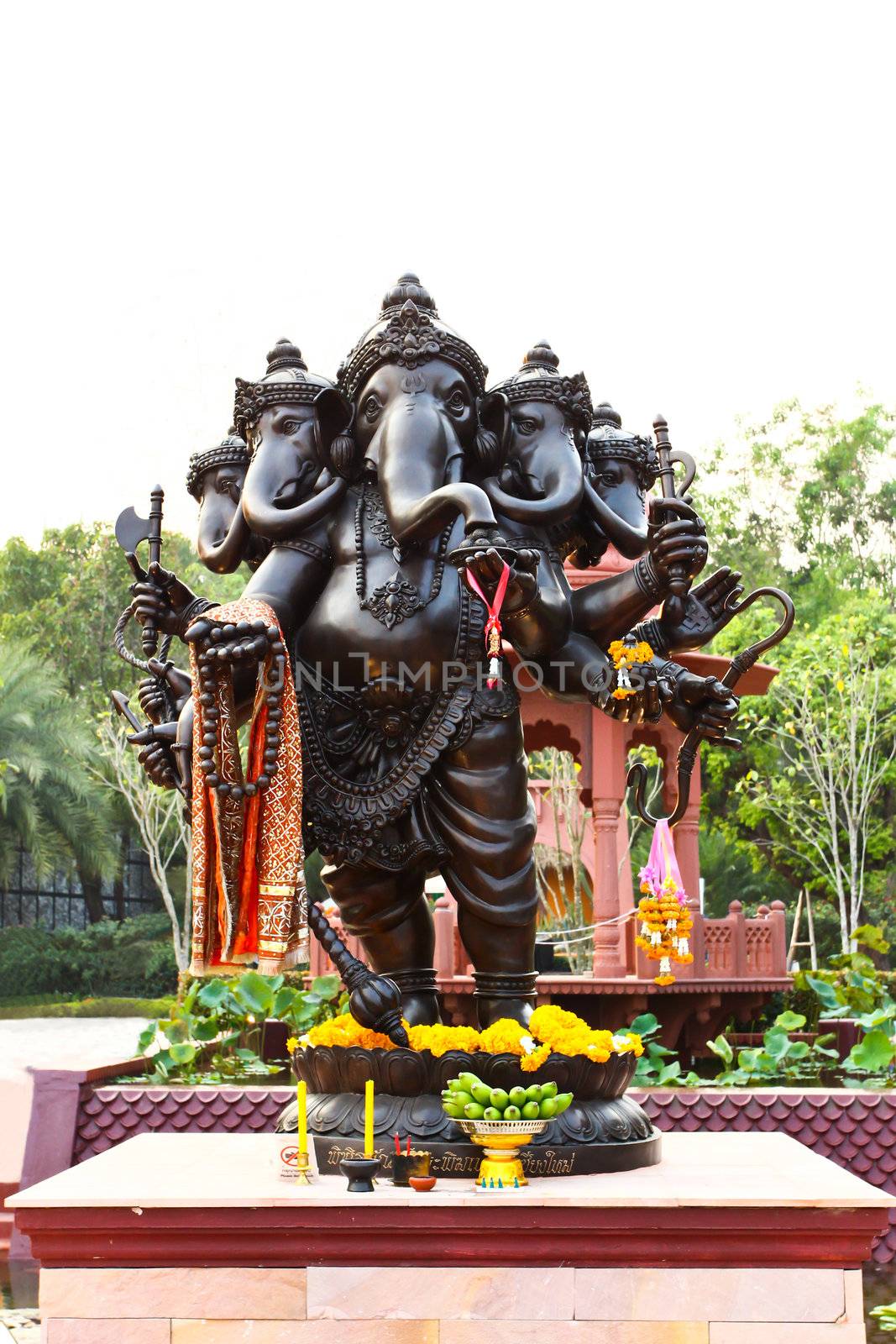 Black Hindu God Ganesha by bajita111122