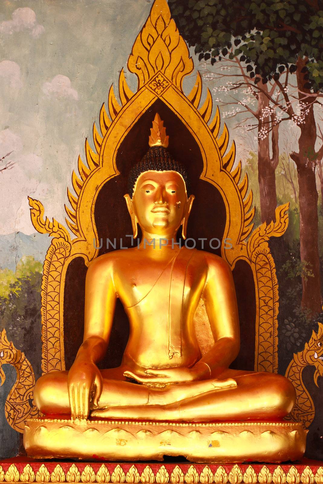 buddha statue in Wat Phrathat Doi Suthep in Chiang Mai by bajita111122
