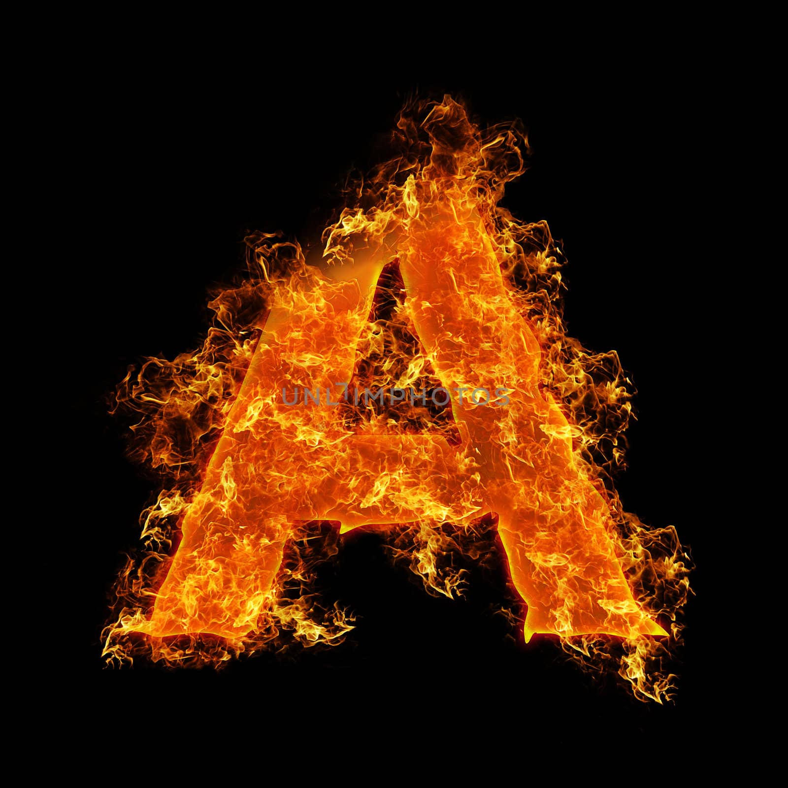 Fire letter A by rusak