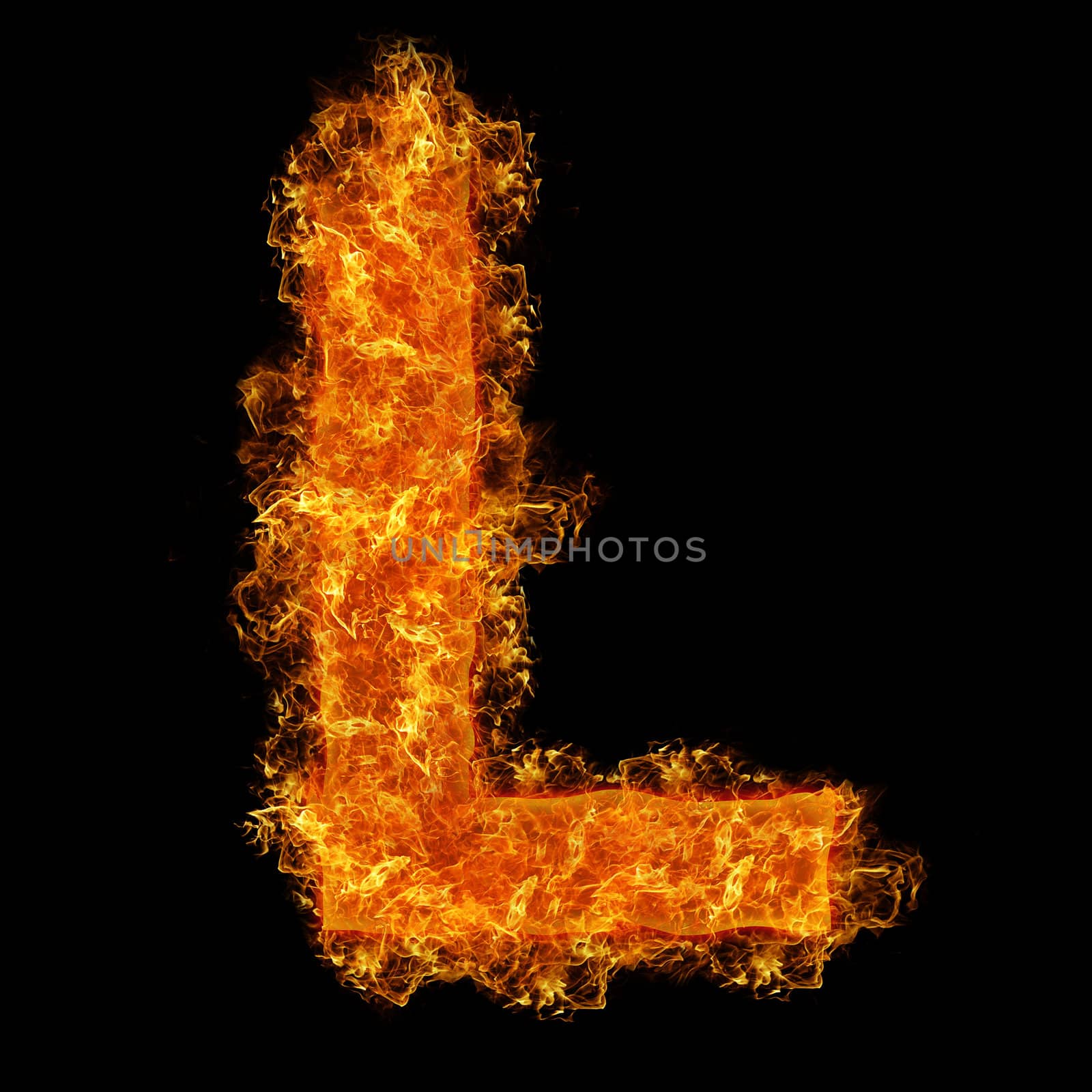 Fire letter L by rusak