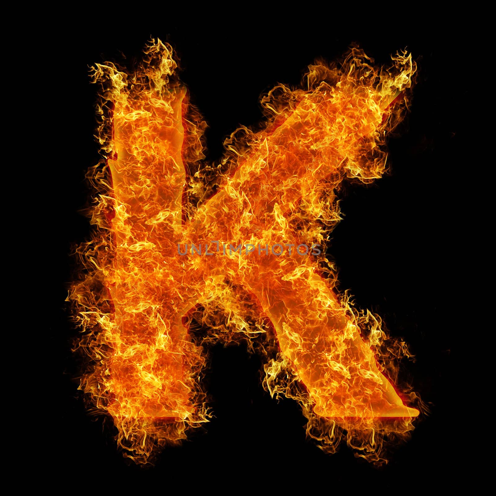 Fire letter K by rusak