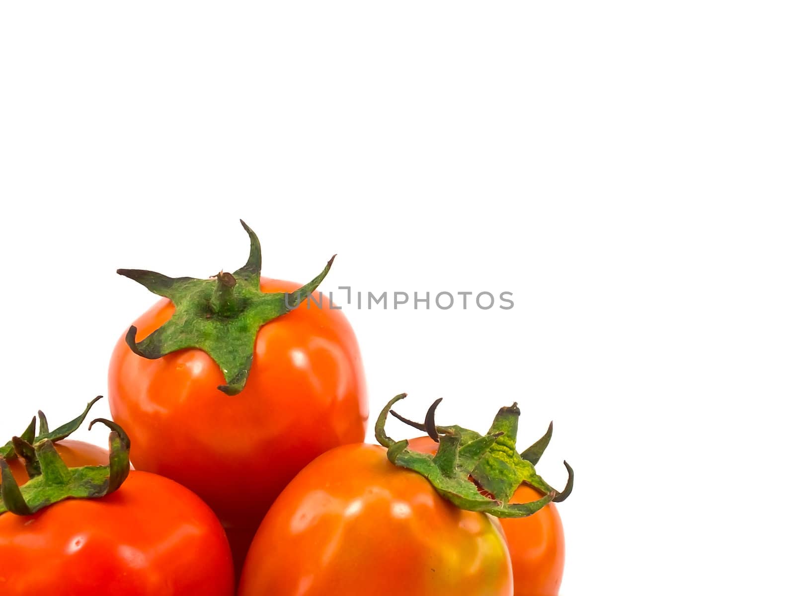 This is a tomatoes  on white background