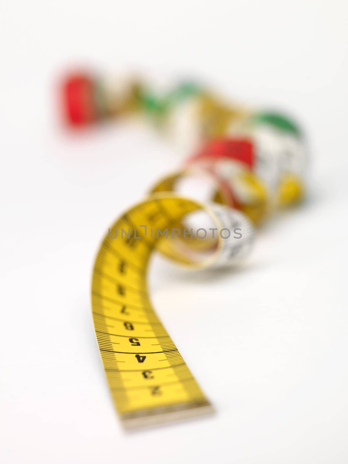 Tape Measure isolated on white background