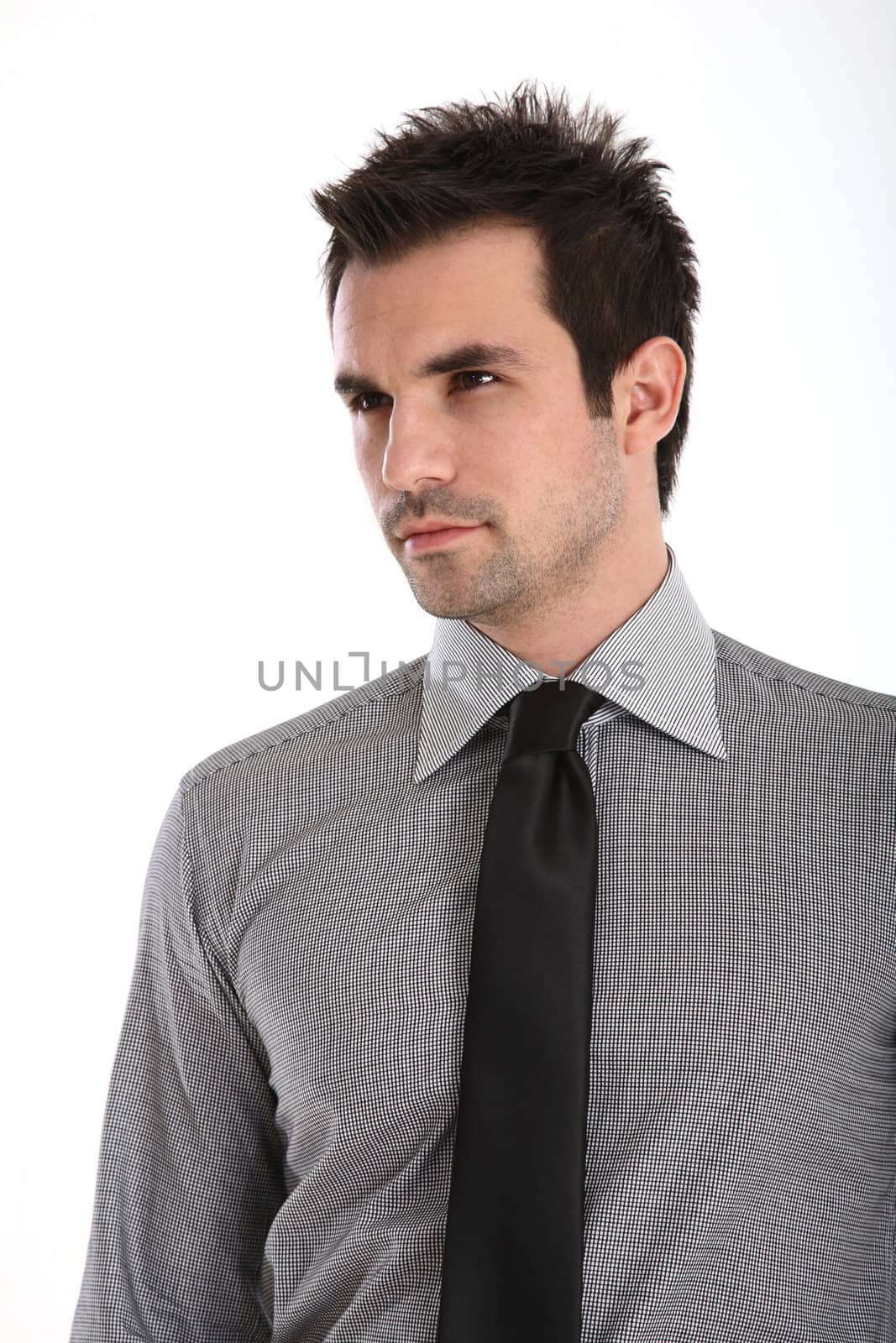 Portrait of an Handsome man in shirt and tie