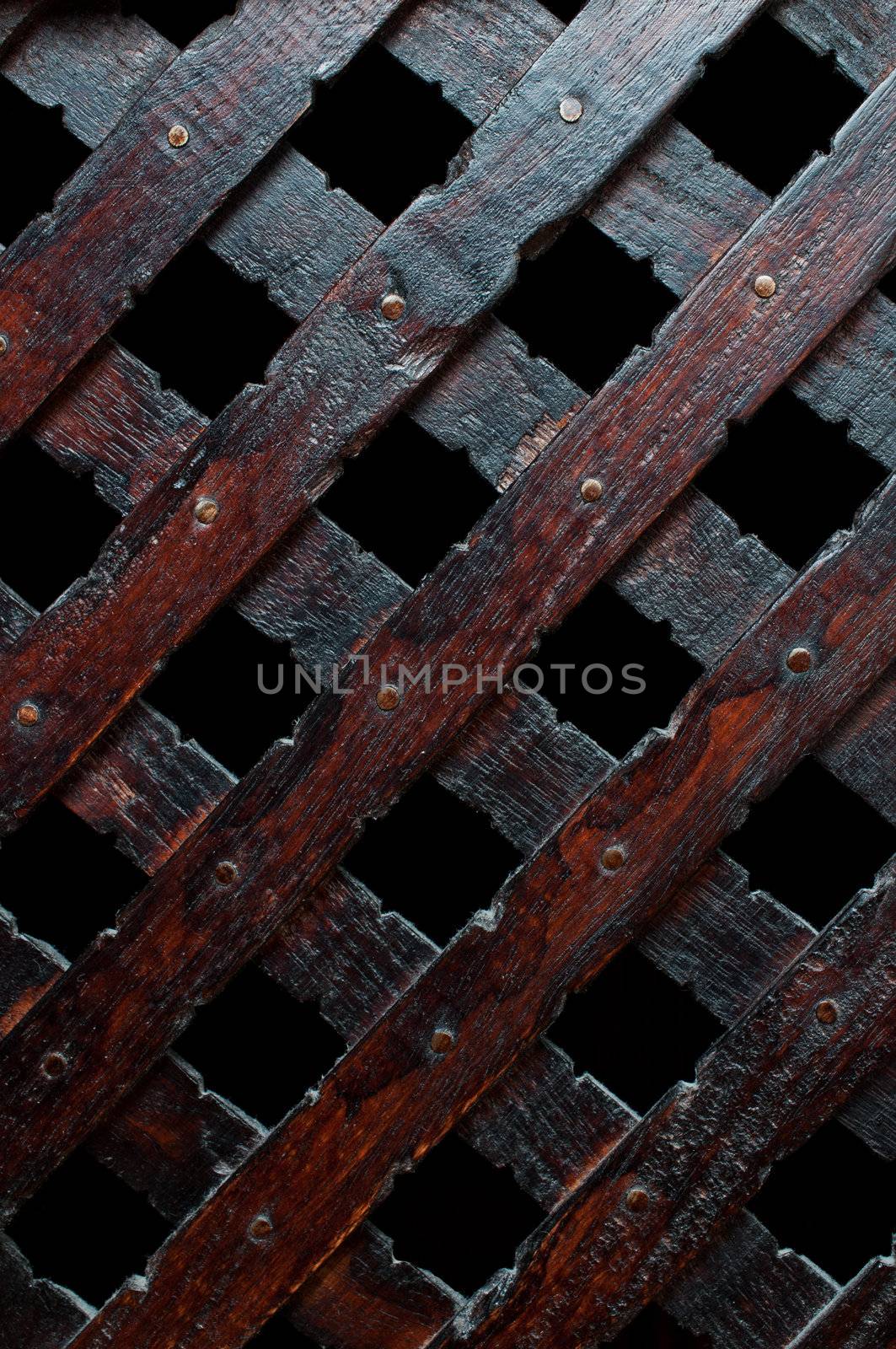 Wooden plank cross bacground by Nanisimova