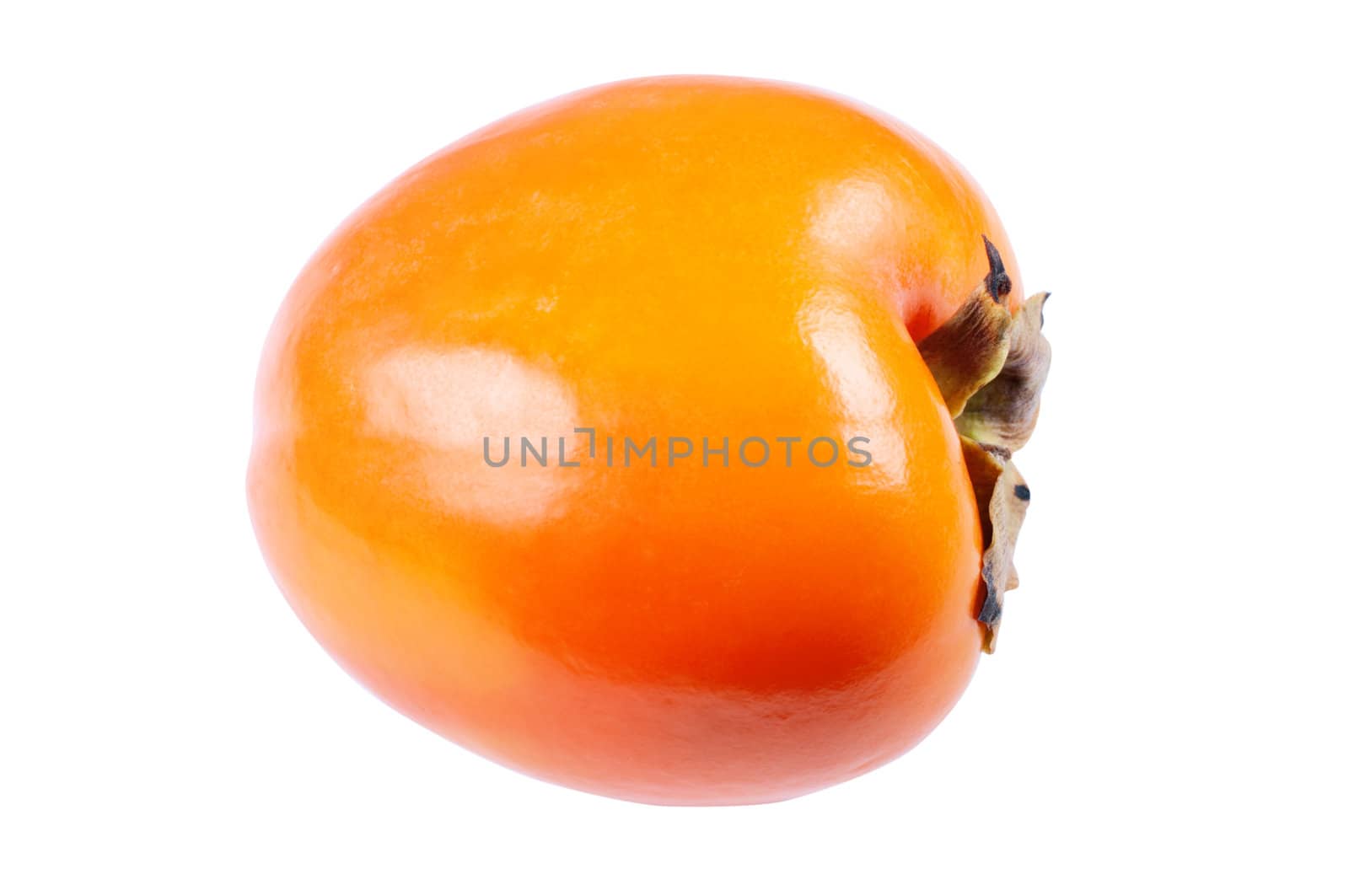 Persimmon isolated on white background close up