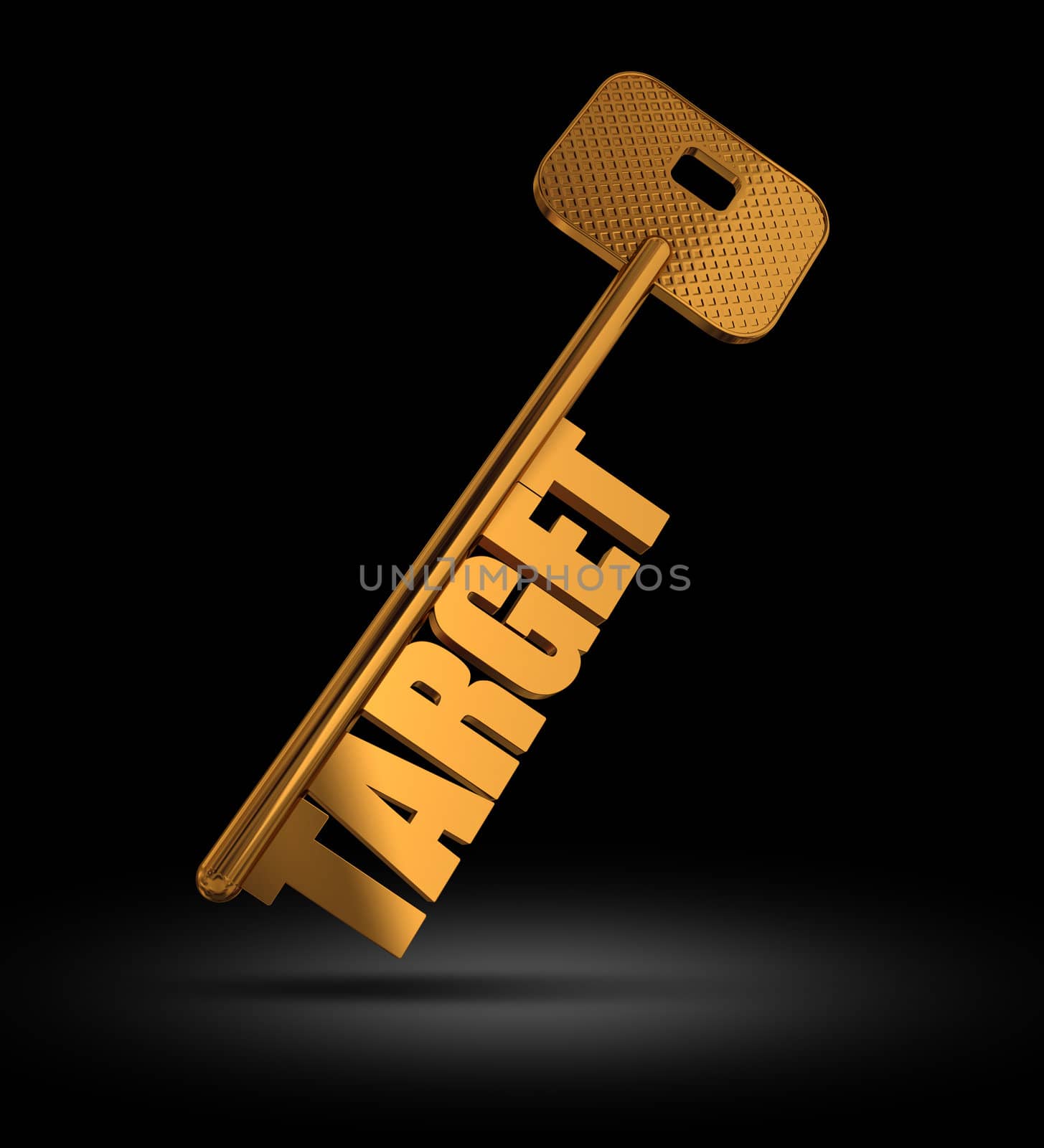 Target gold key by faberfoto