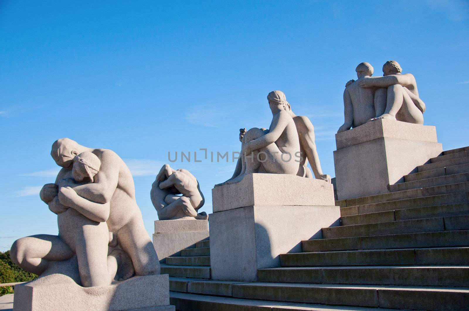 Vigeland Sculpture Park in Oslo  Norway by Nanisimova