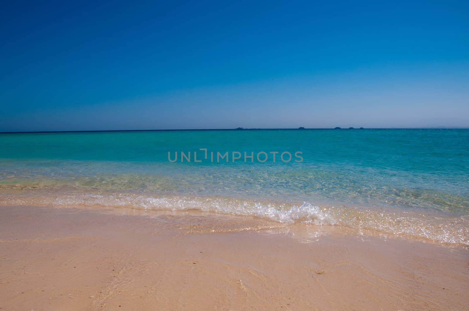 Beautiful blue shore of the Red Sea  by Nanisimova