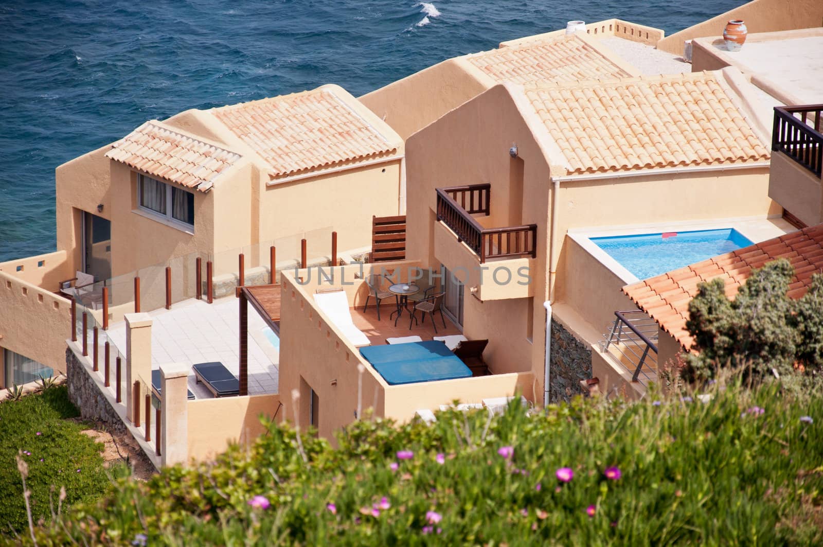 Modern luxury hotel, Crete, Greece