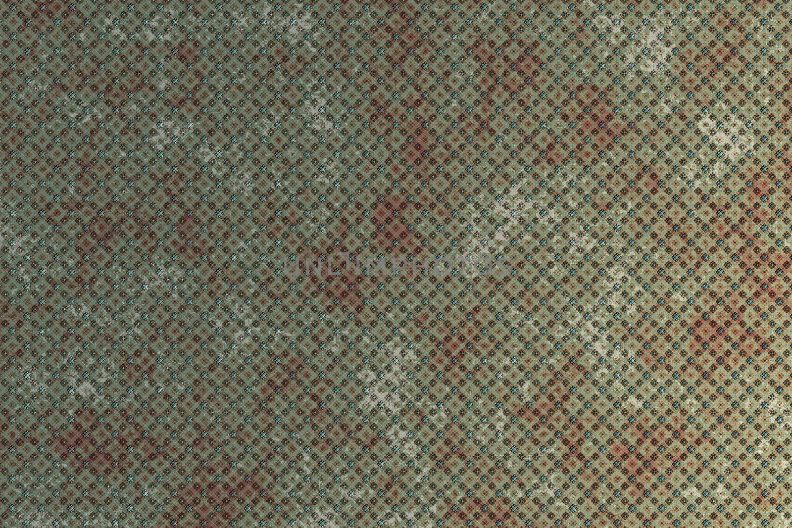 Brown and green stylized squares background