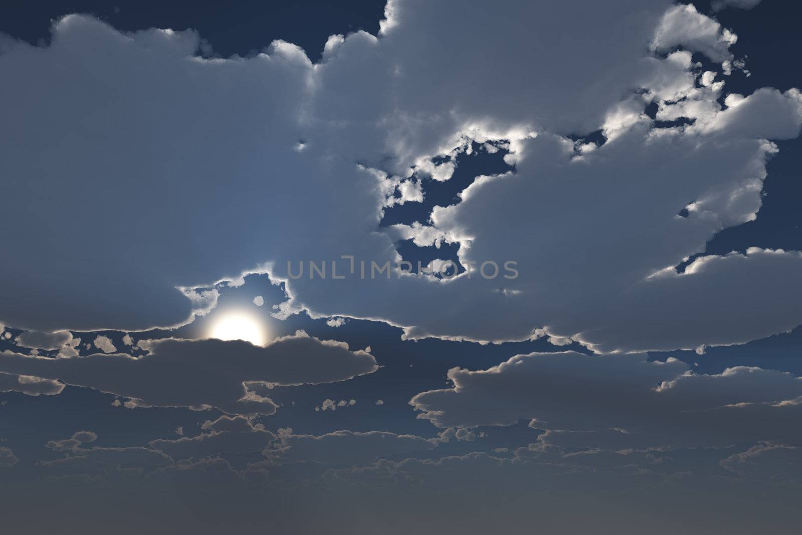 Cloudy sky background  by Nanisimova