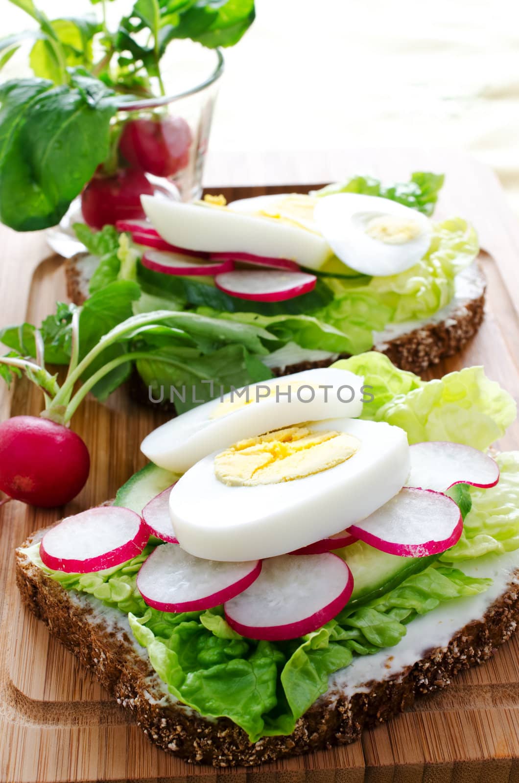 Two egg sandwiches by Nanisimova