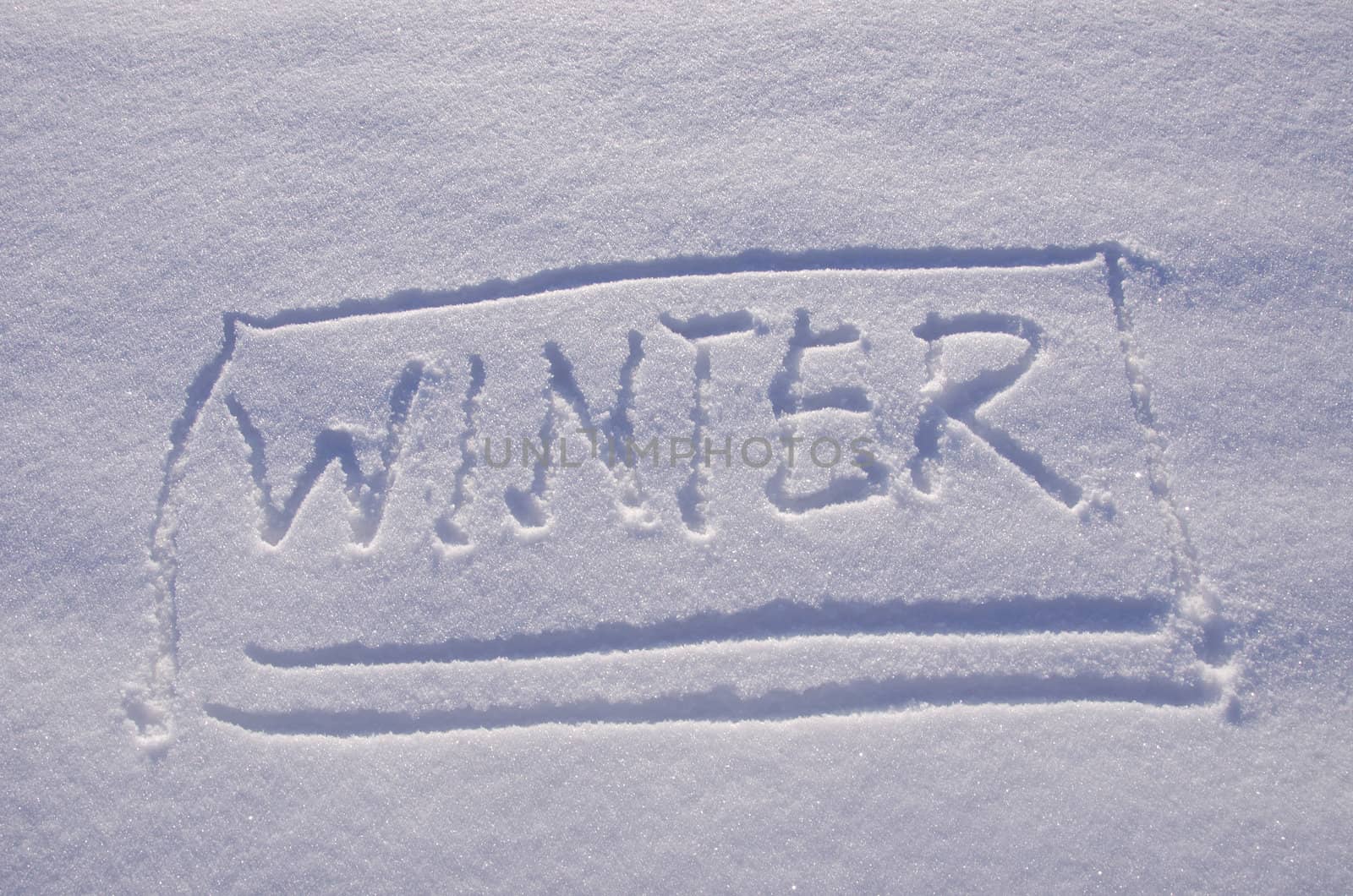 Inscription record snow winter Concept expression by sauletas