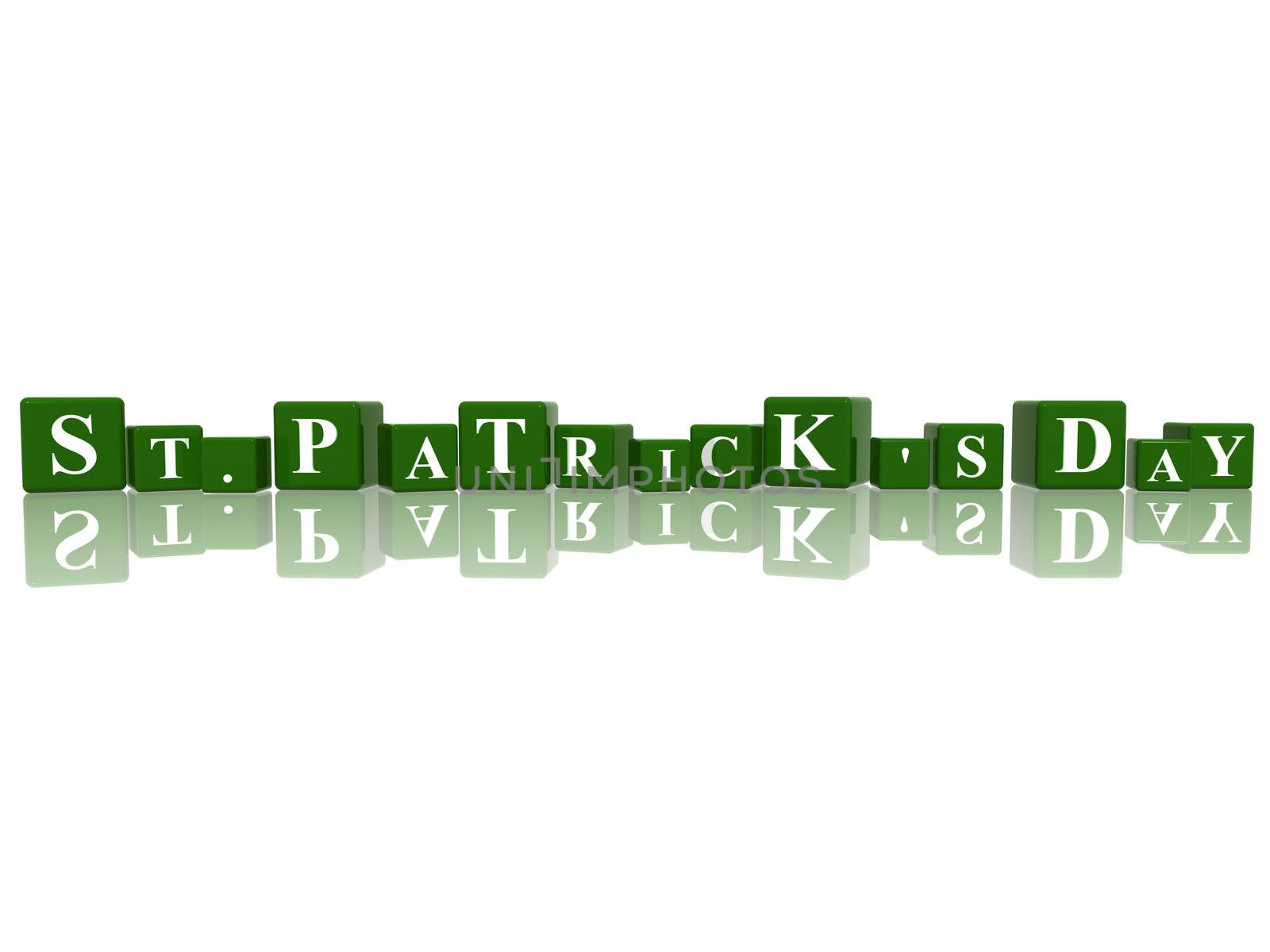 St. Patrick's Day in 3d cubes by marinini