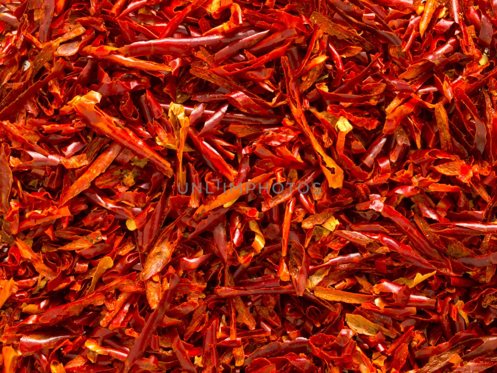 dried red chili flakes by zkruger
