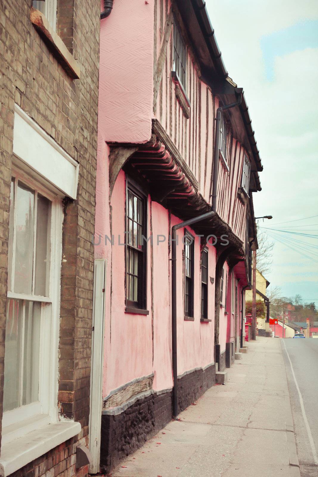 Traditional town houses in Bury St Edmunds, Suffolk